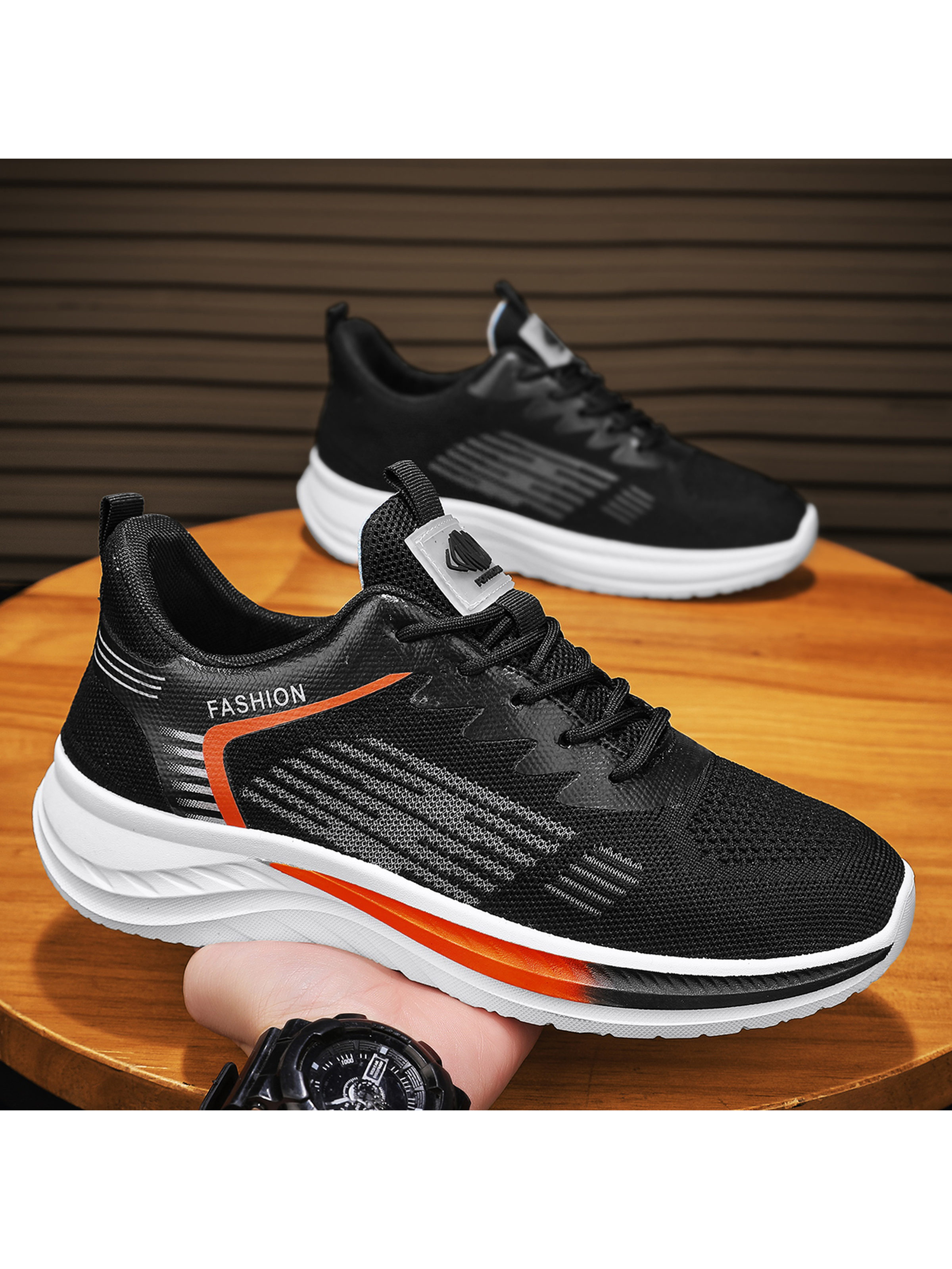 Men Textile Running Lace-Up Sneakers