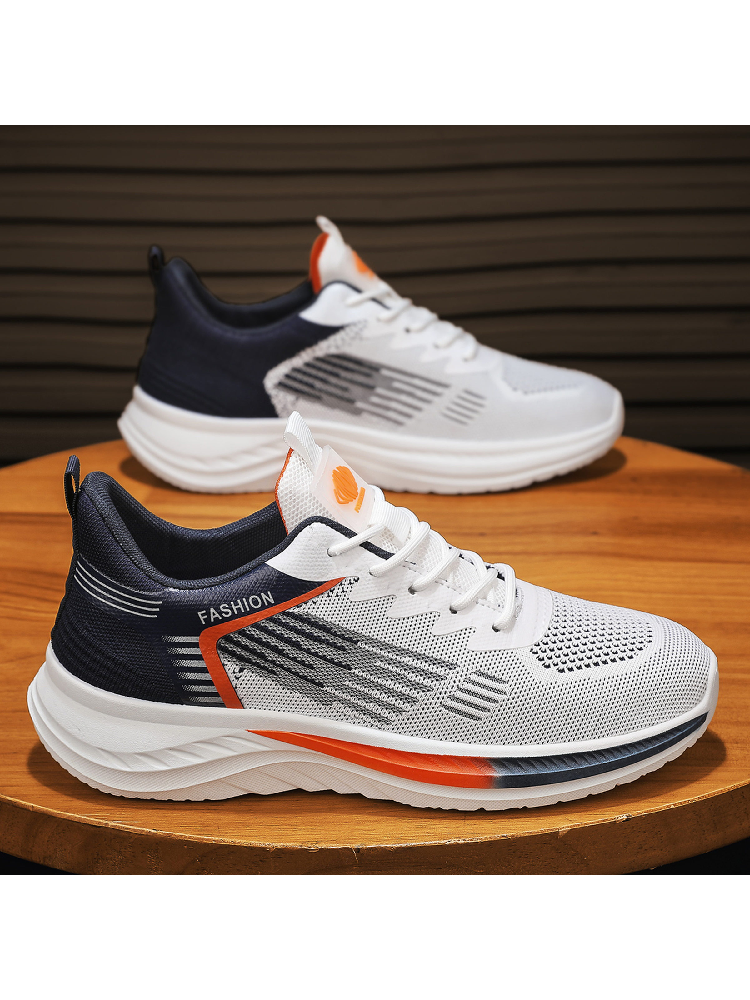 Men Textile Running Lace-Up Sneakers