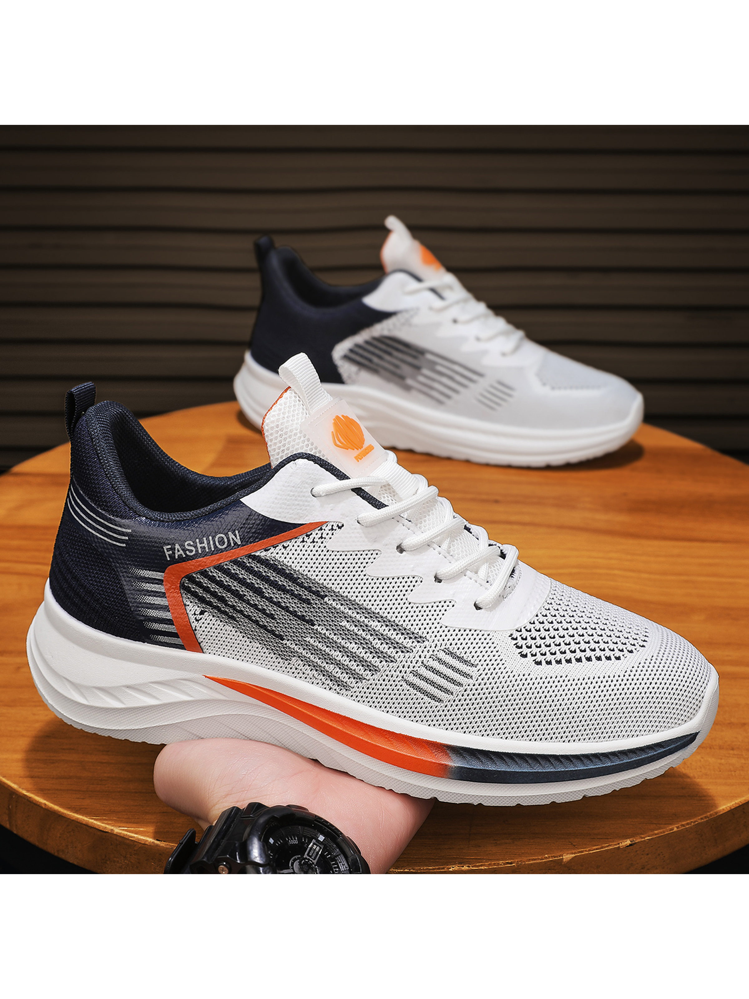 Men Textile Running Lace-Up Sneakers