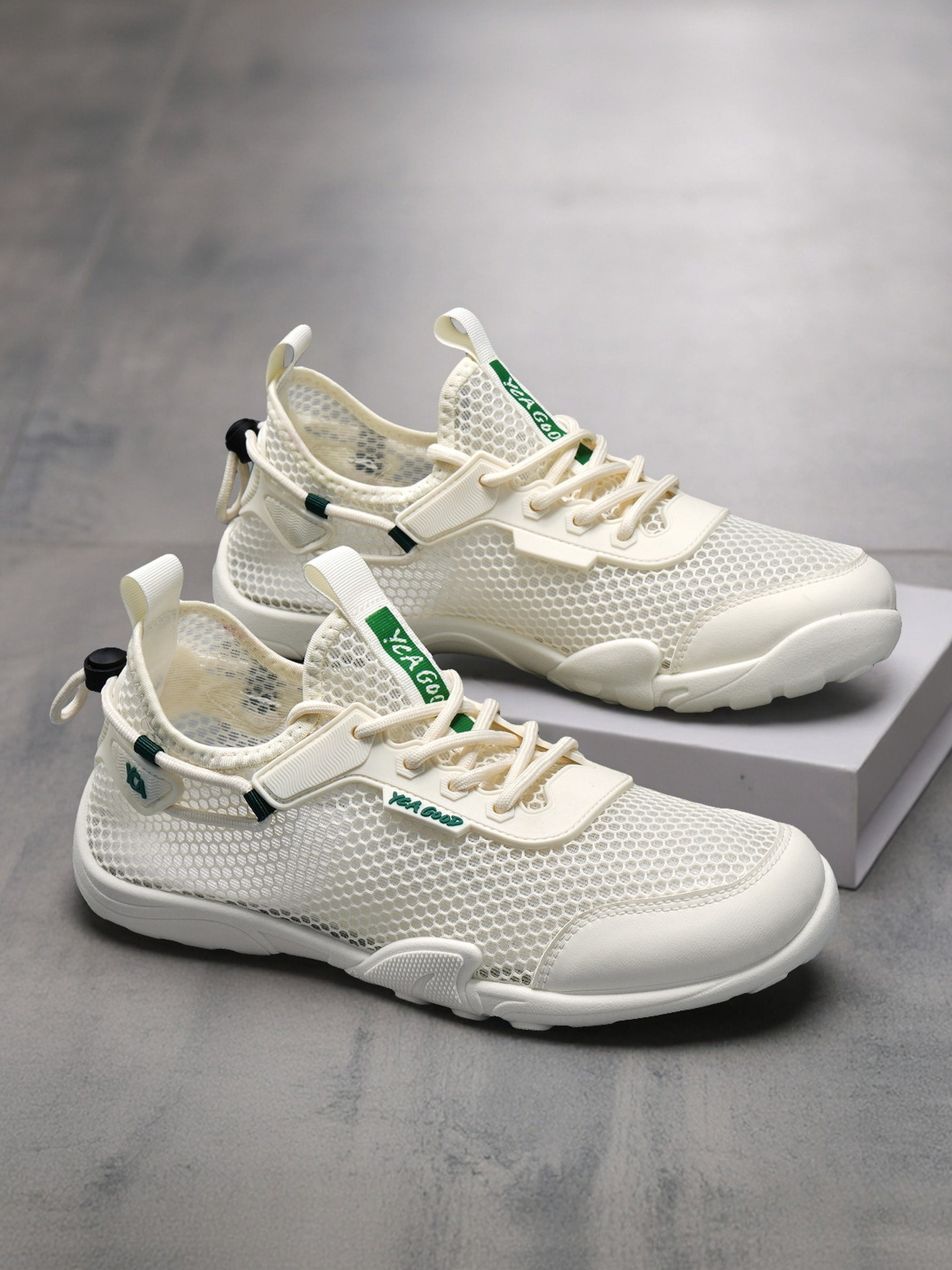 Men Textile Drawcord Lace-Up Sneakers