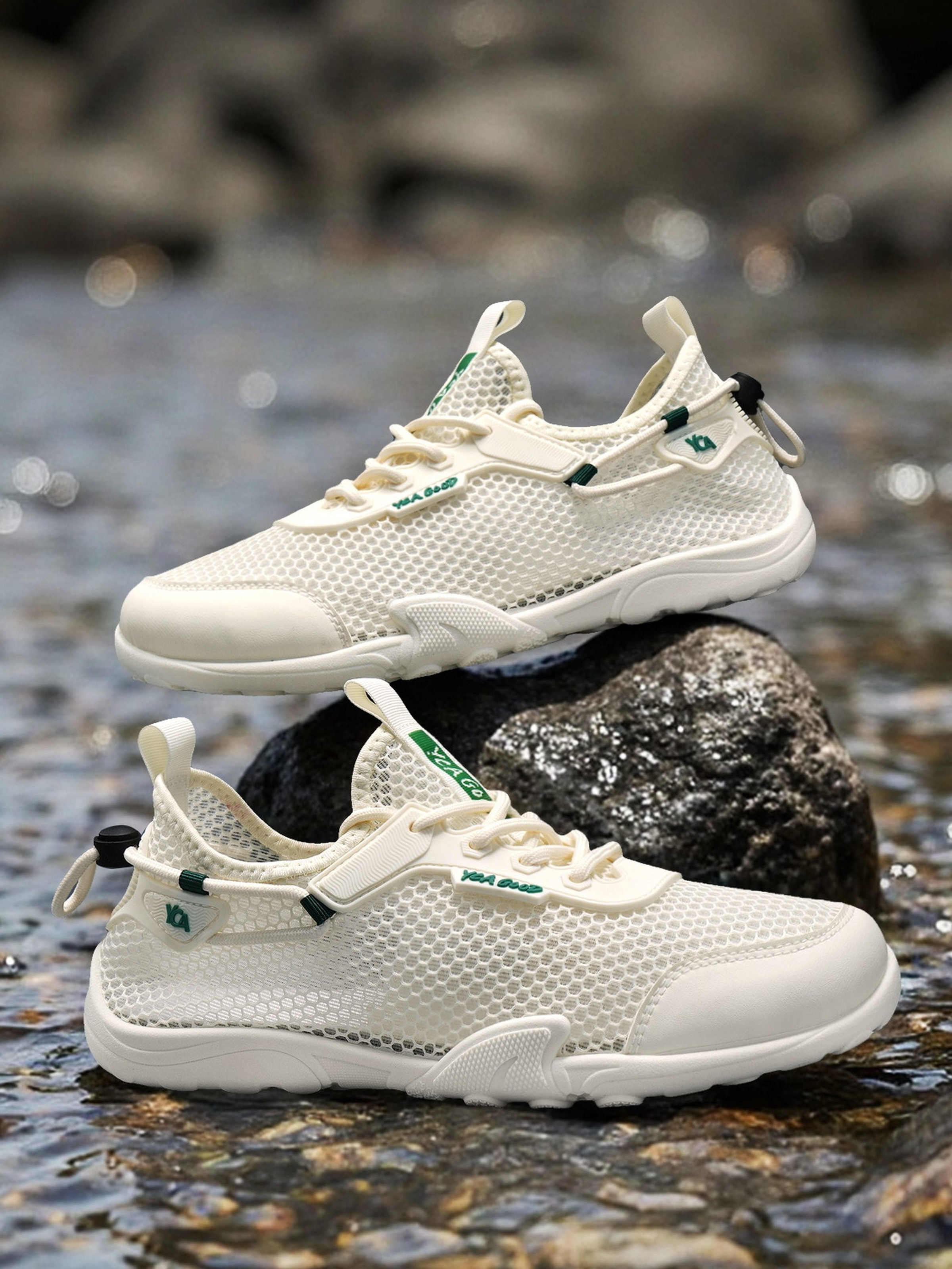 Men Textile Drawcord Lace-Up Sneakers