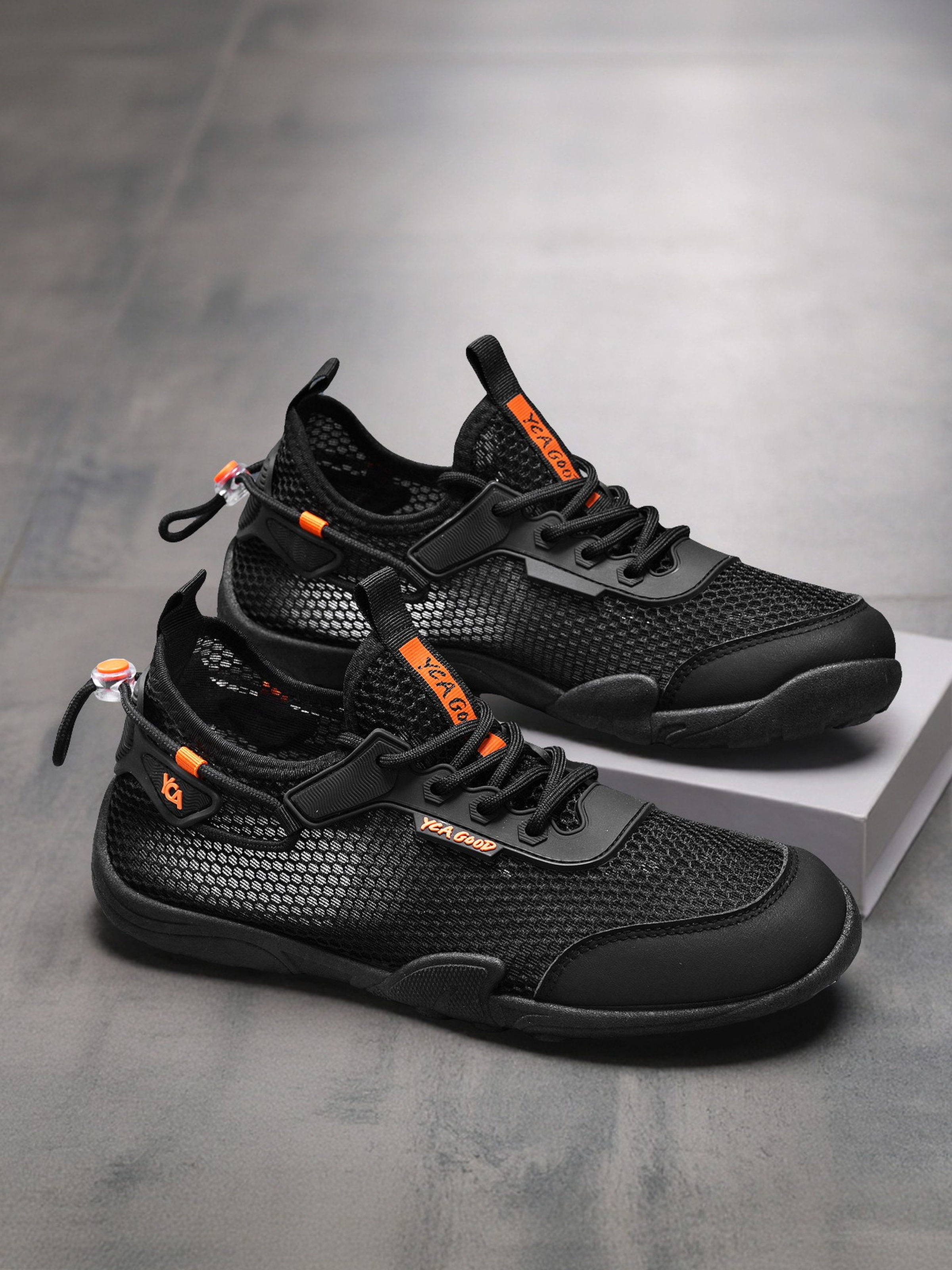 Men Textile Drawcord Lace-Up Sneakers