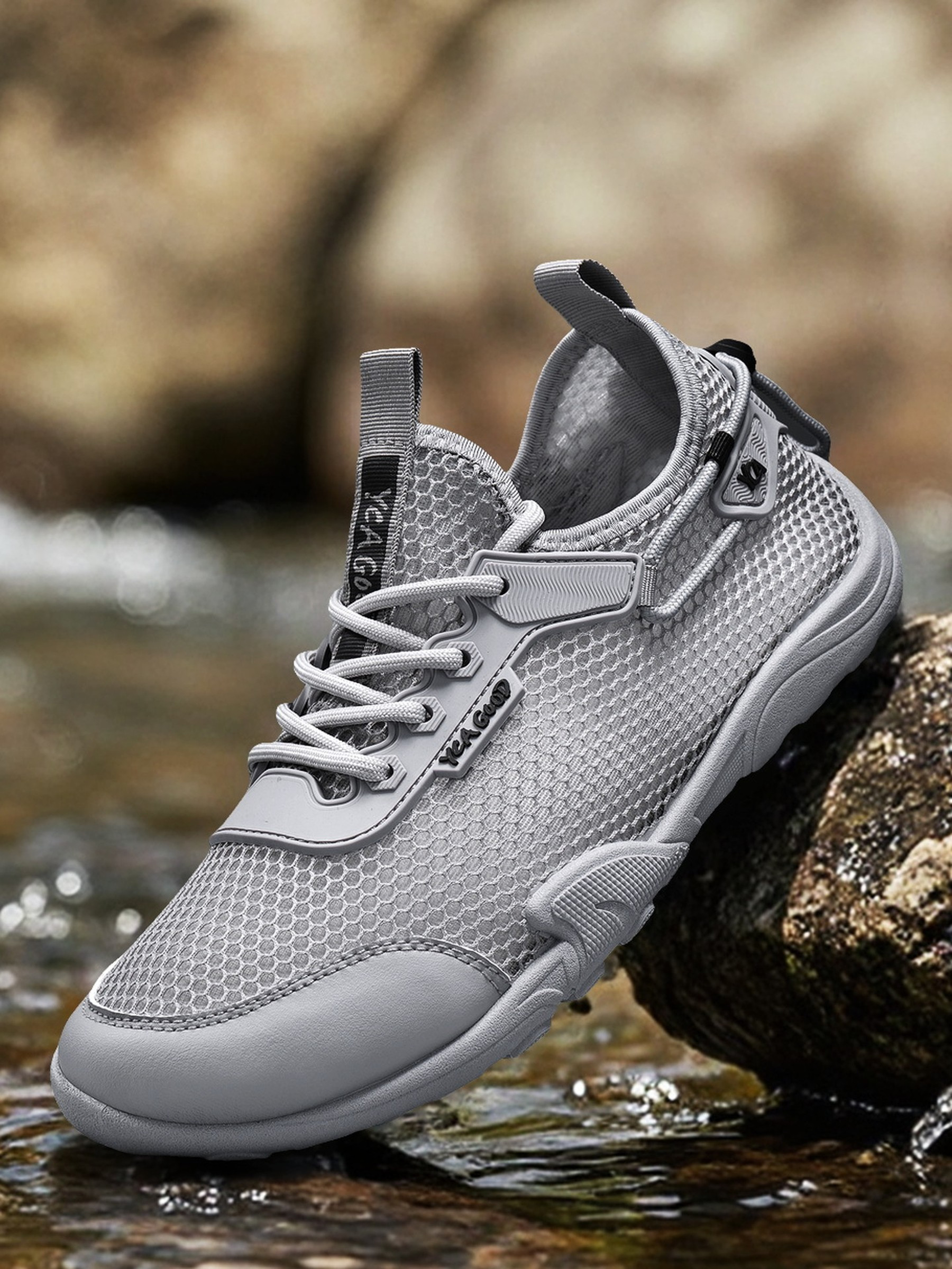 Men Textile Drawcord Lace-Up Sneakers