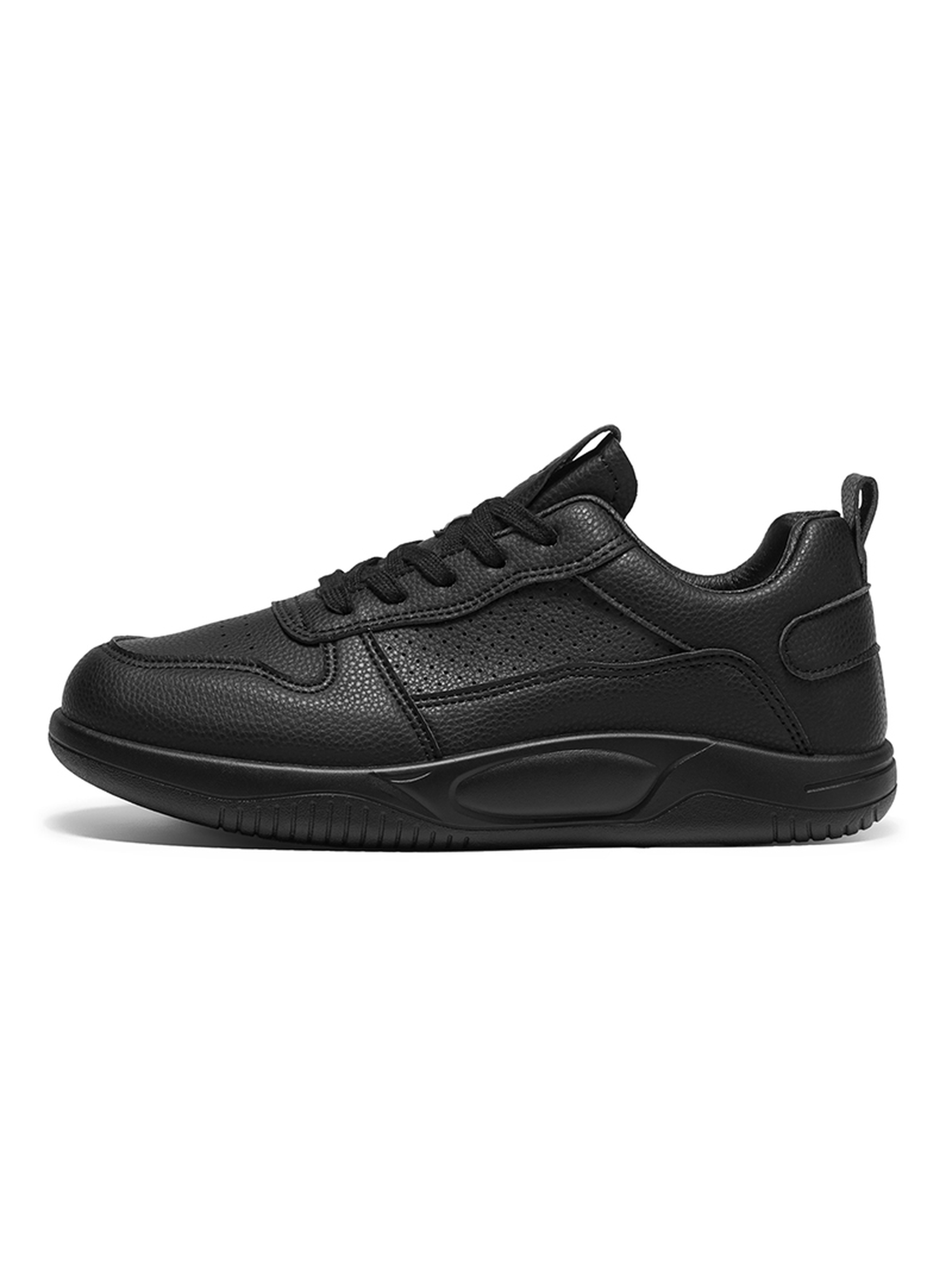 Men PU Lace-Up Sneakers