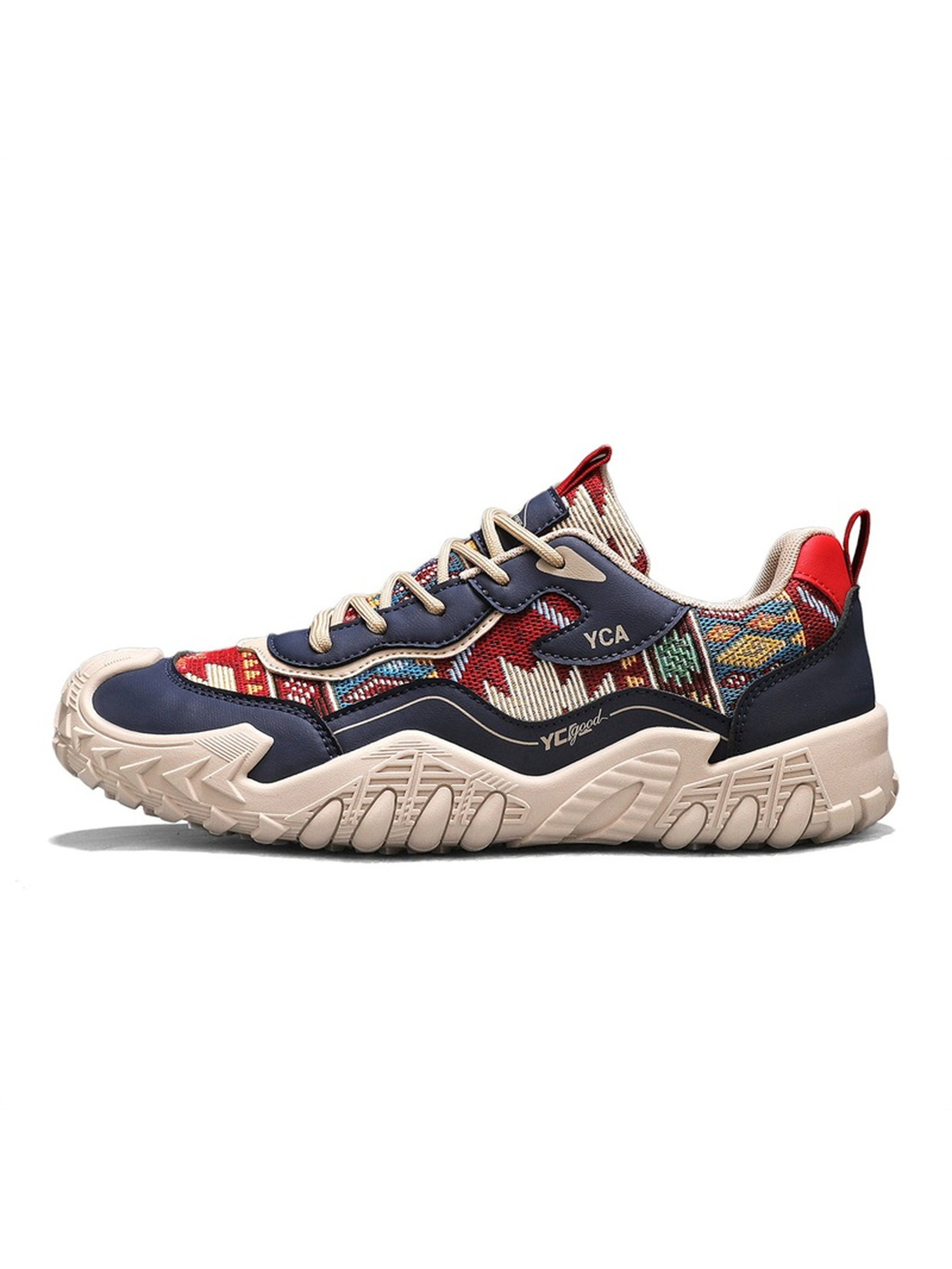 Men Textile Chunky Lace-Up Sneakers