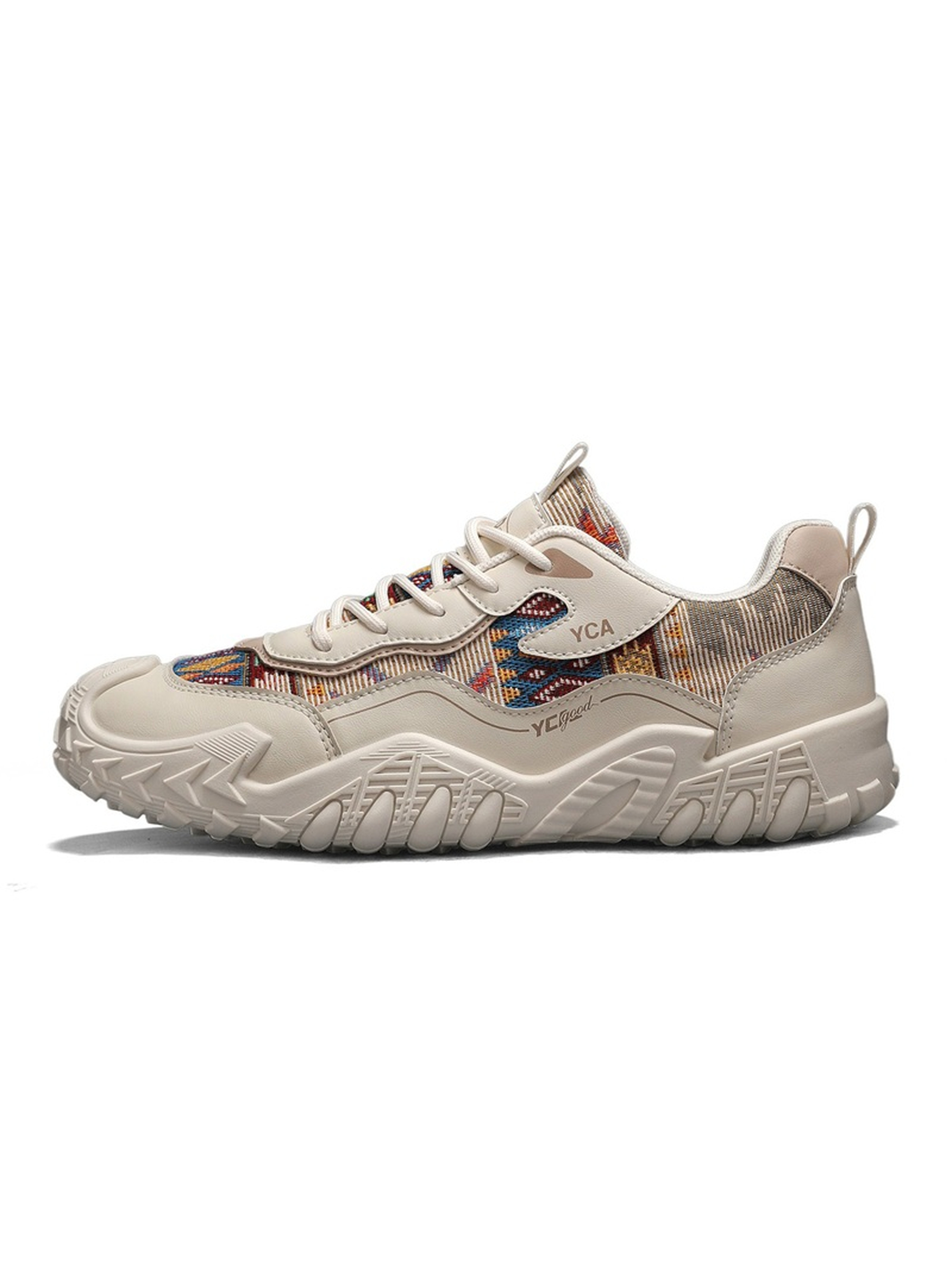 Men Textile Chunky Lace-Up Sneakers