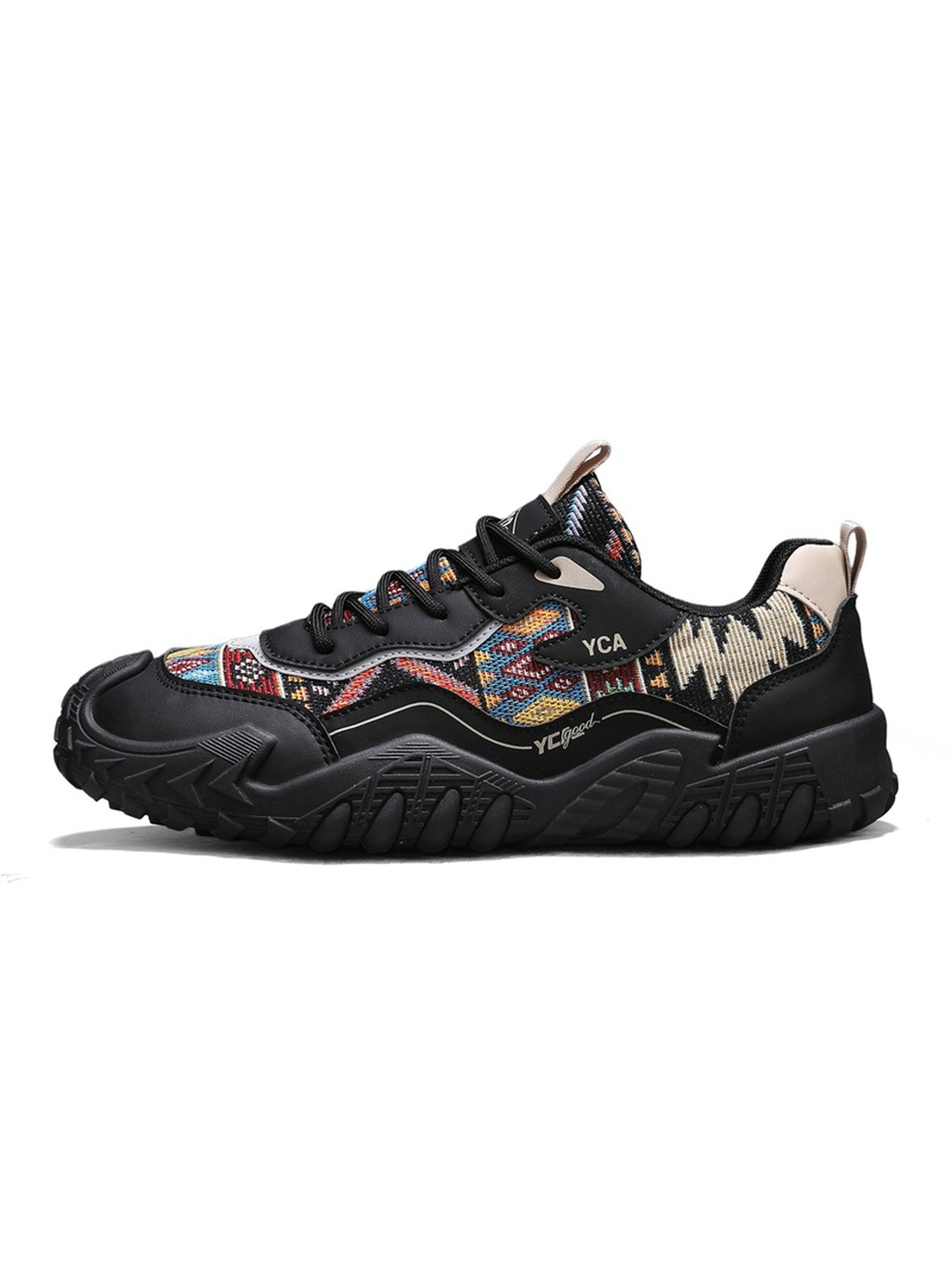 Men Textile Chunky Lace-Up Sneakers