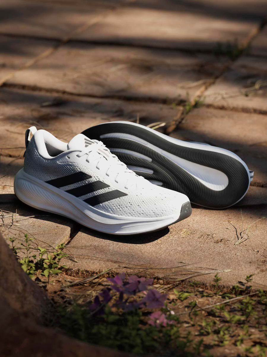 White Response Pace Running Shoes
