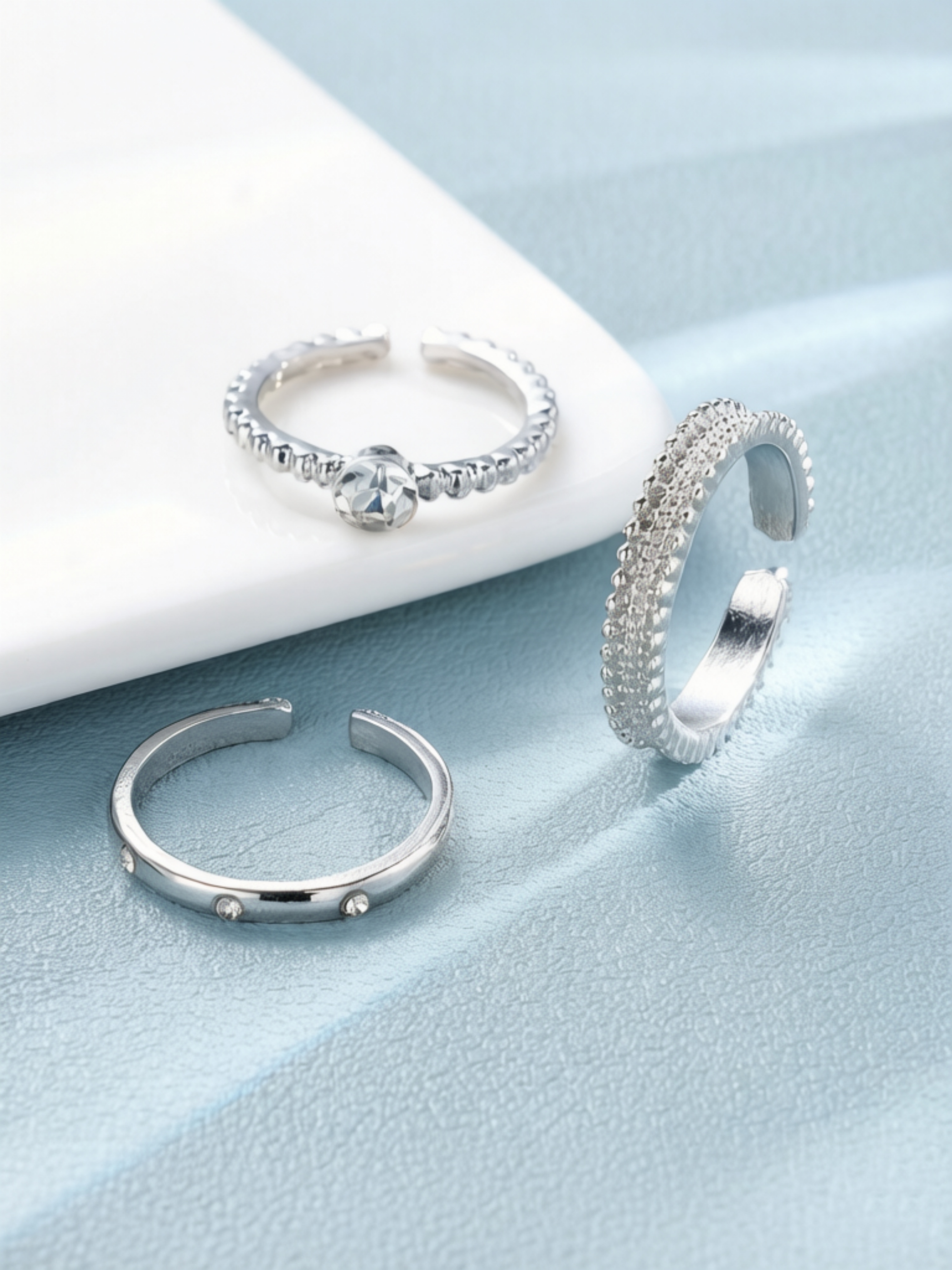 Silver Ring Set