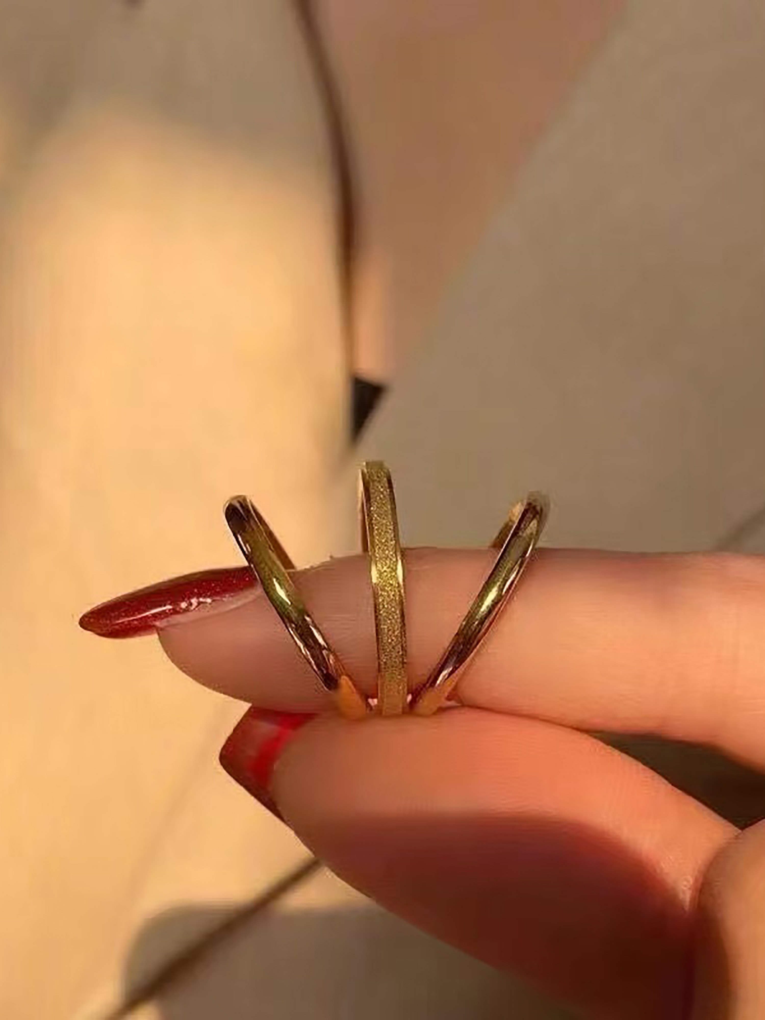 Golden Trio Rings