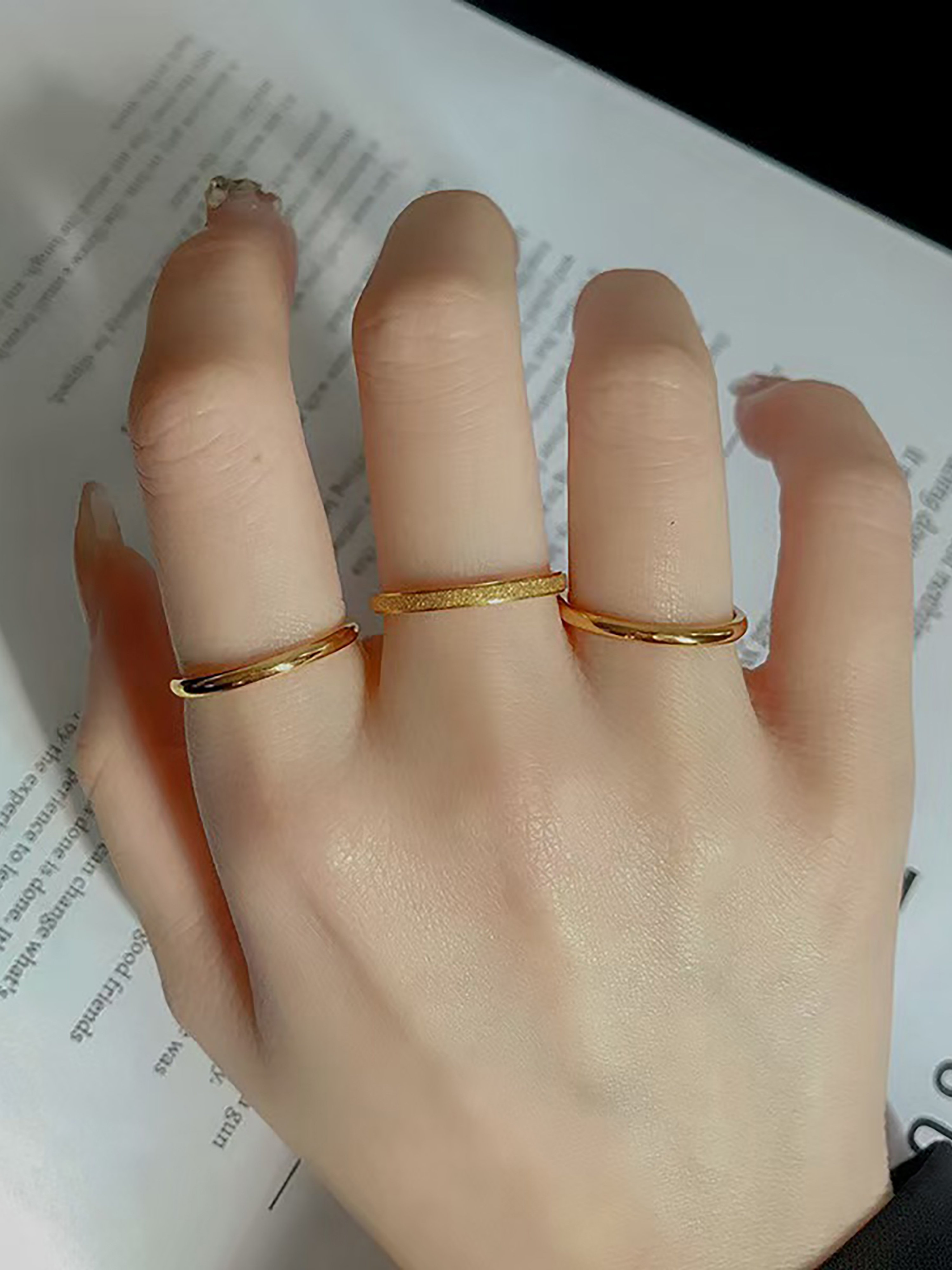 Golden Trio Rings