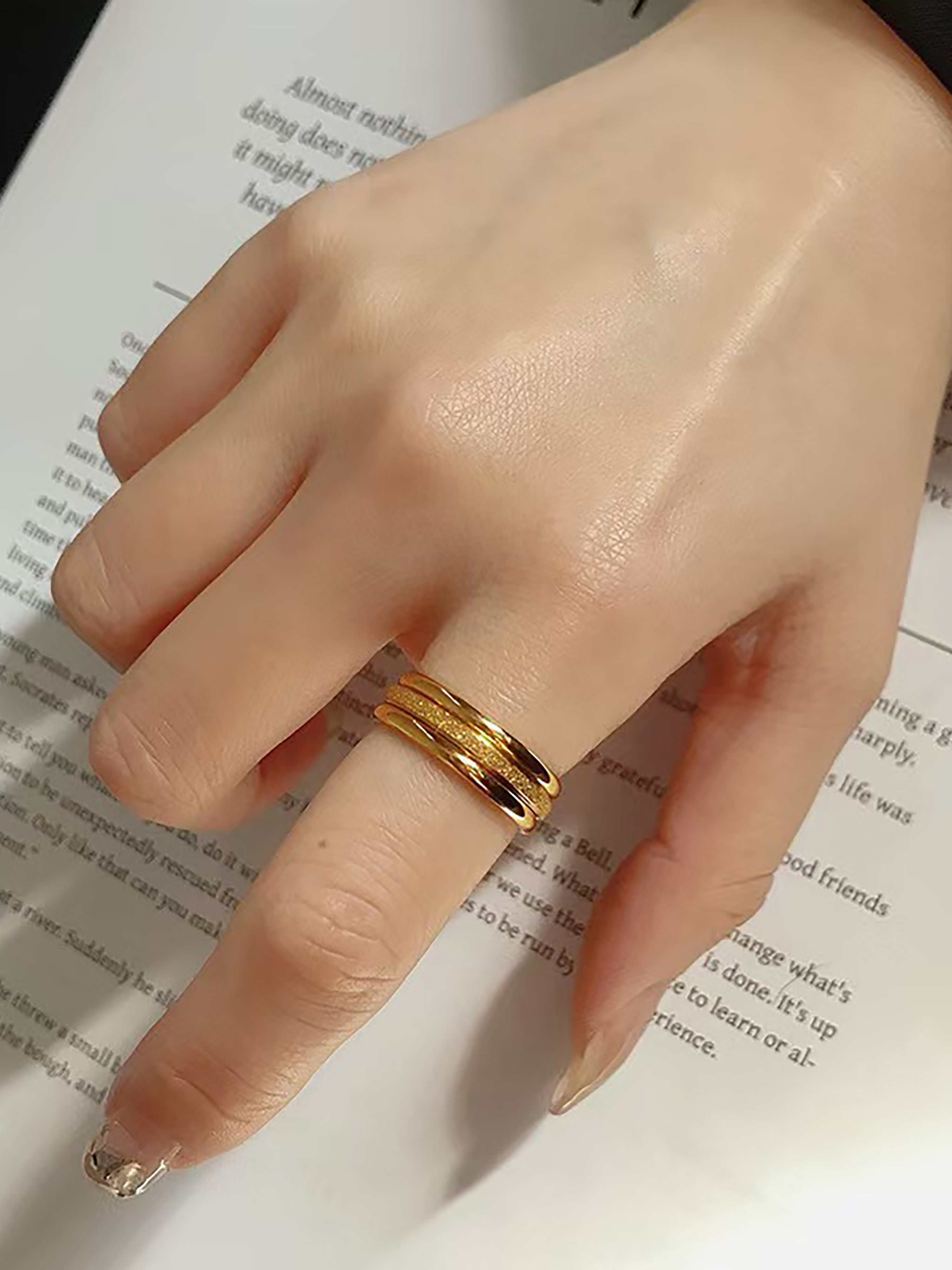Golden Trio Rings