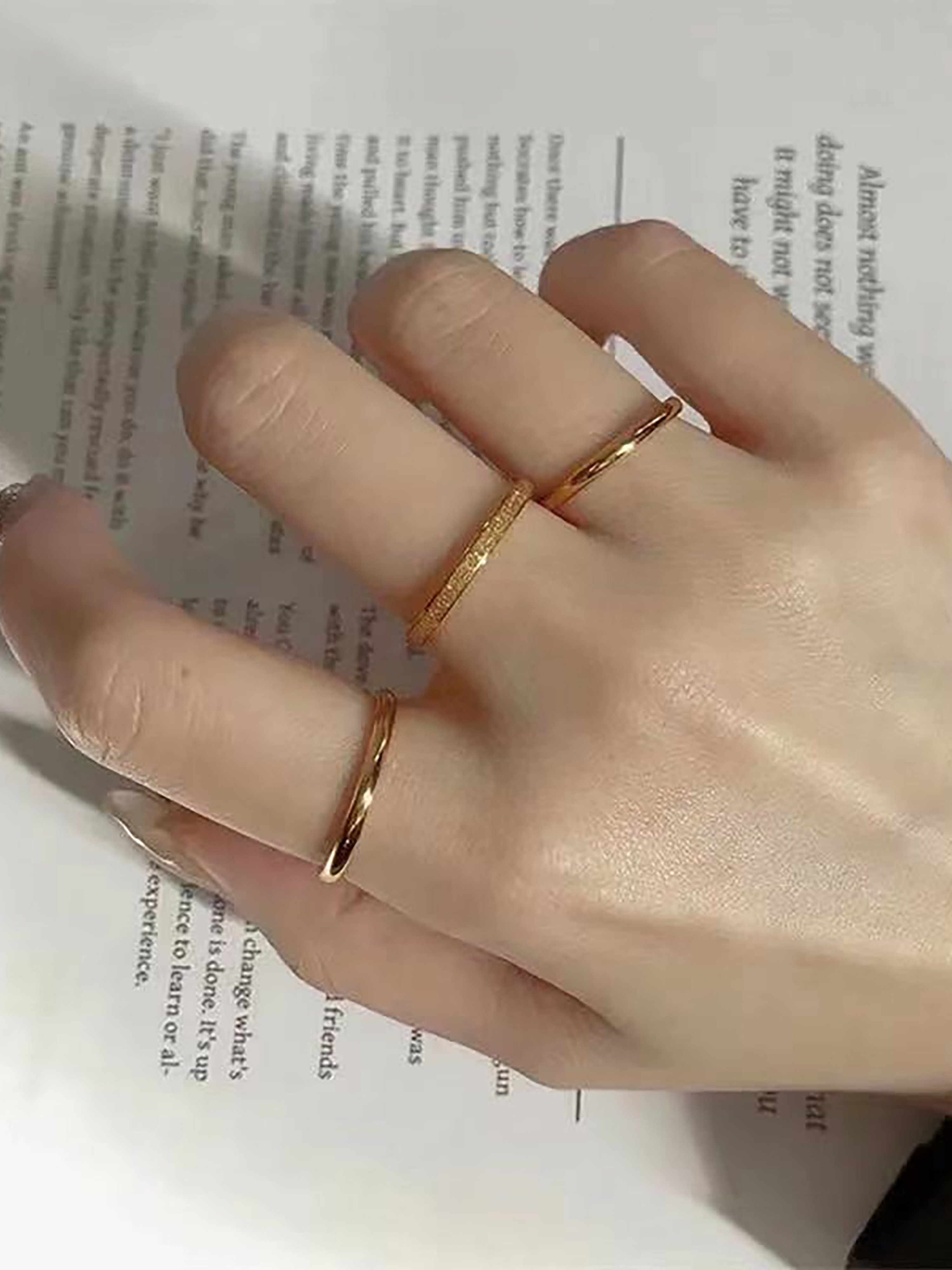 Golden Trio Rings