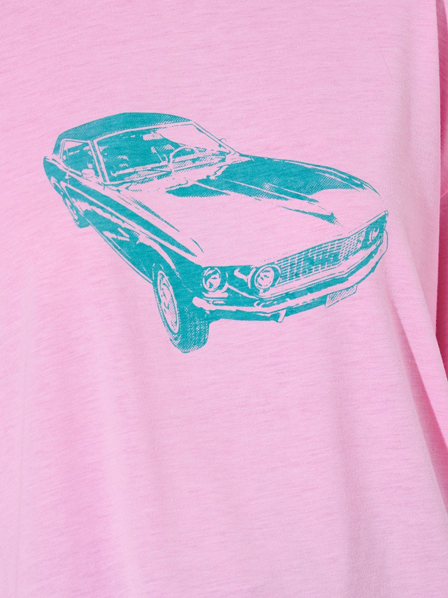 Pink Graphic Print Long Sleeves Regular Fit T-Shirt