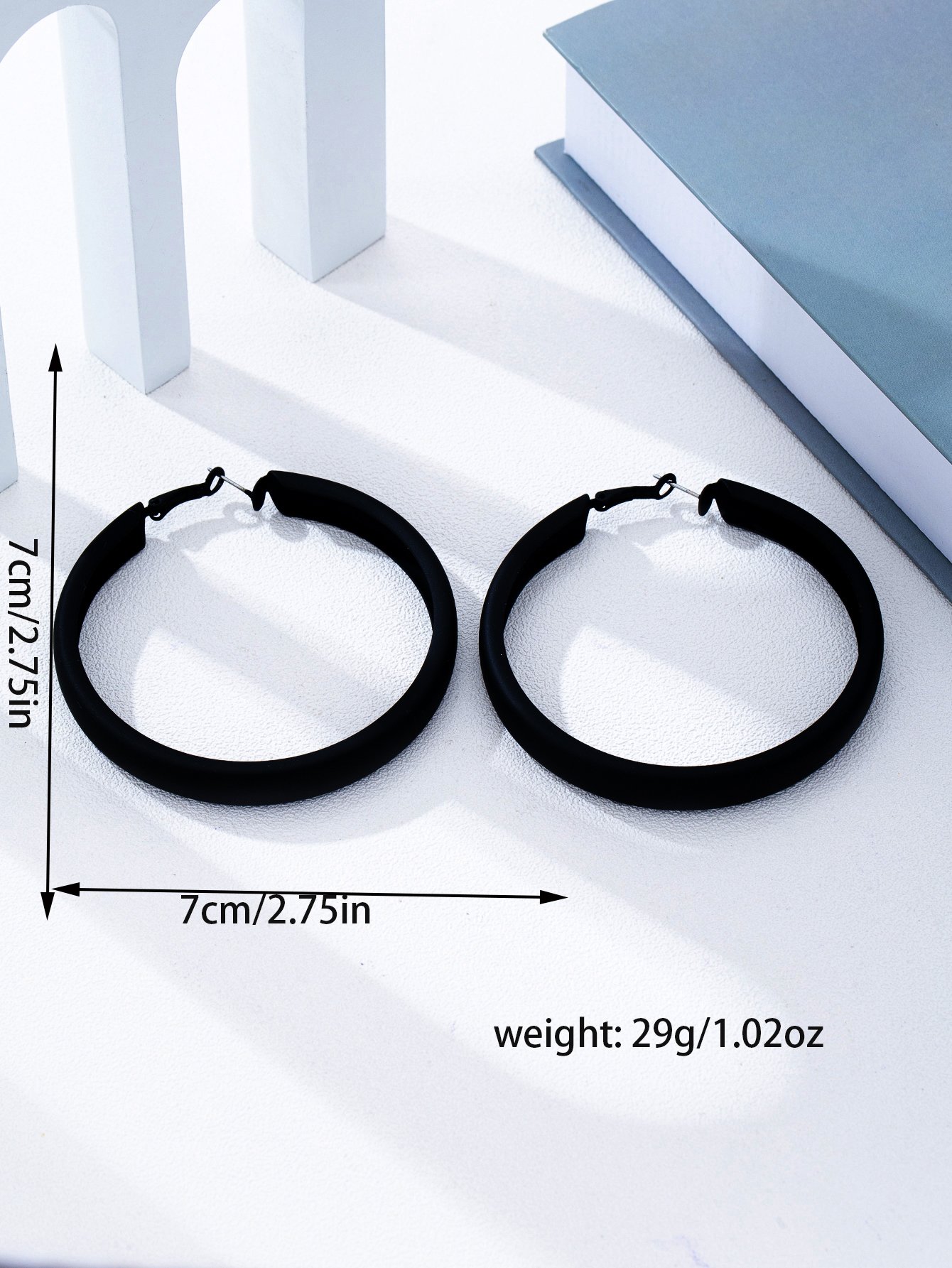 Black Hoop Earrings for Everyday Style.