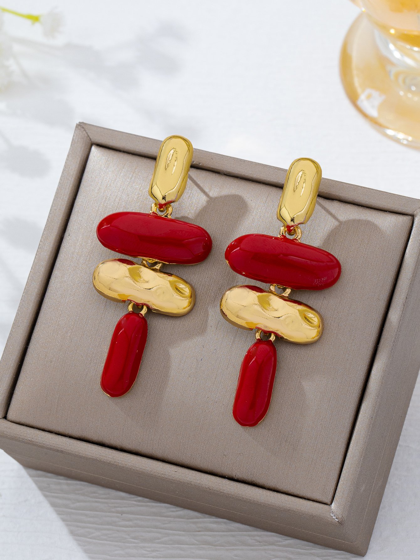 Striking Multi-Color Dangle Earrings for Everyday Wear.