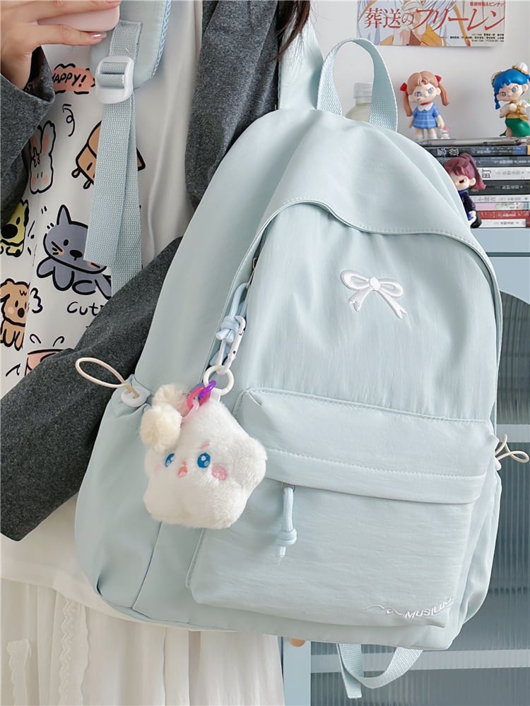 Sky Blue Bowknot Backpack