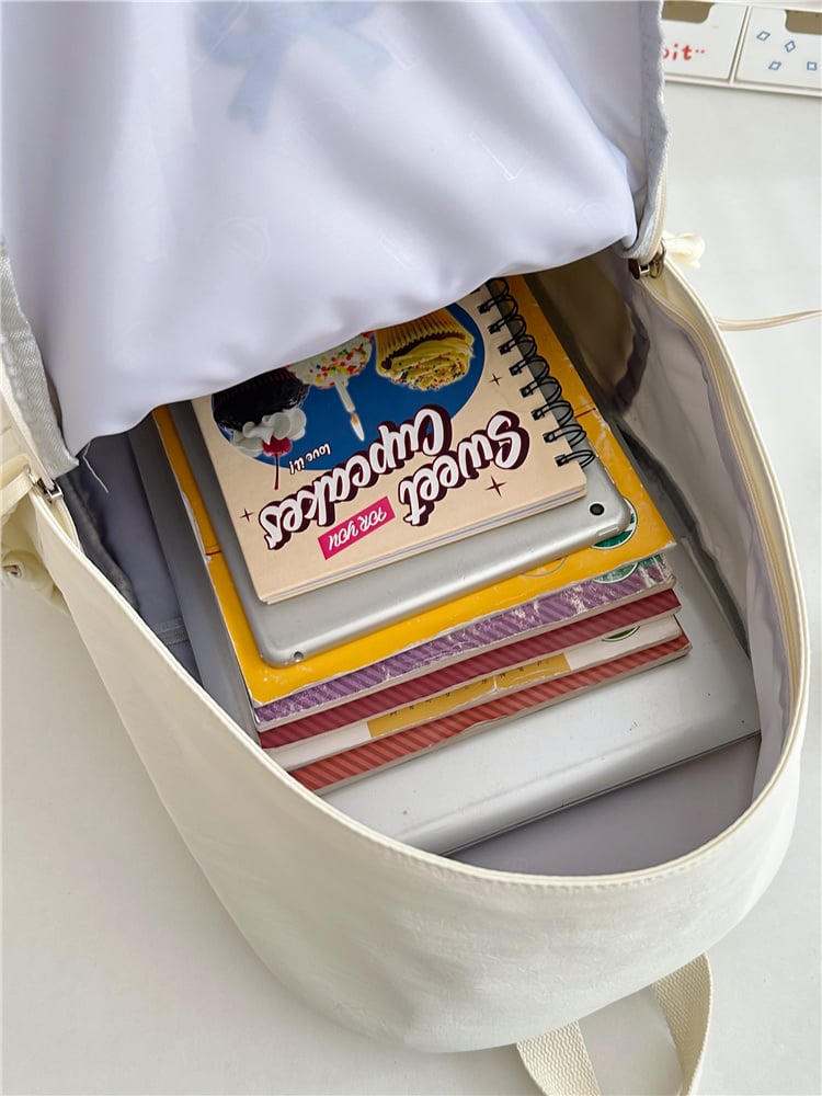 Sky Blue Bowknot Backpack