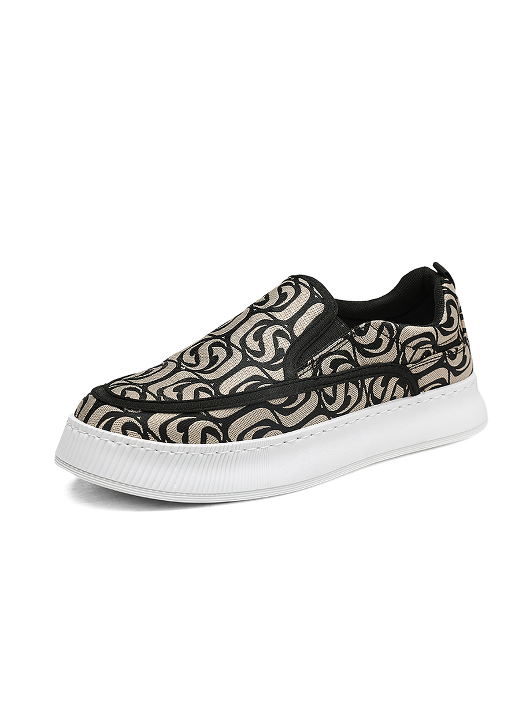 Men Textile Slip-On Casual Shoes