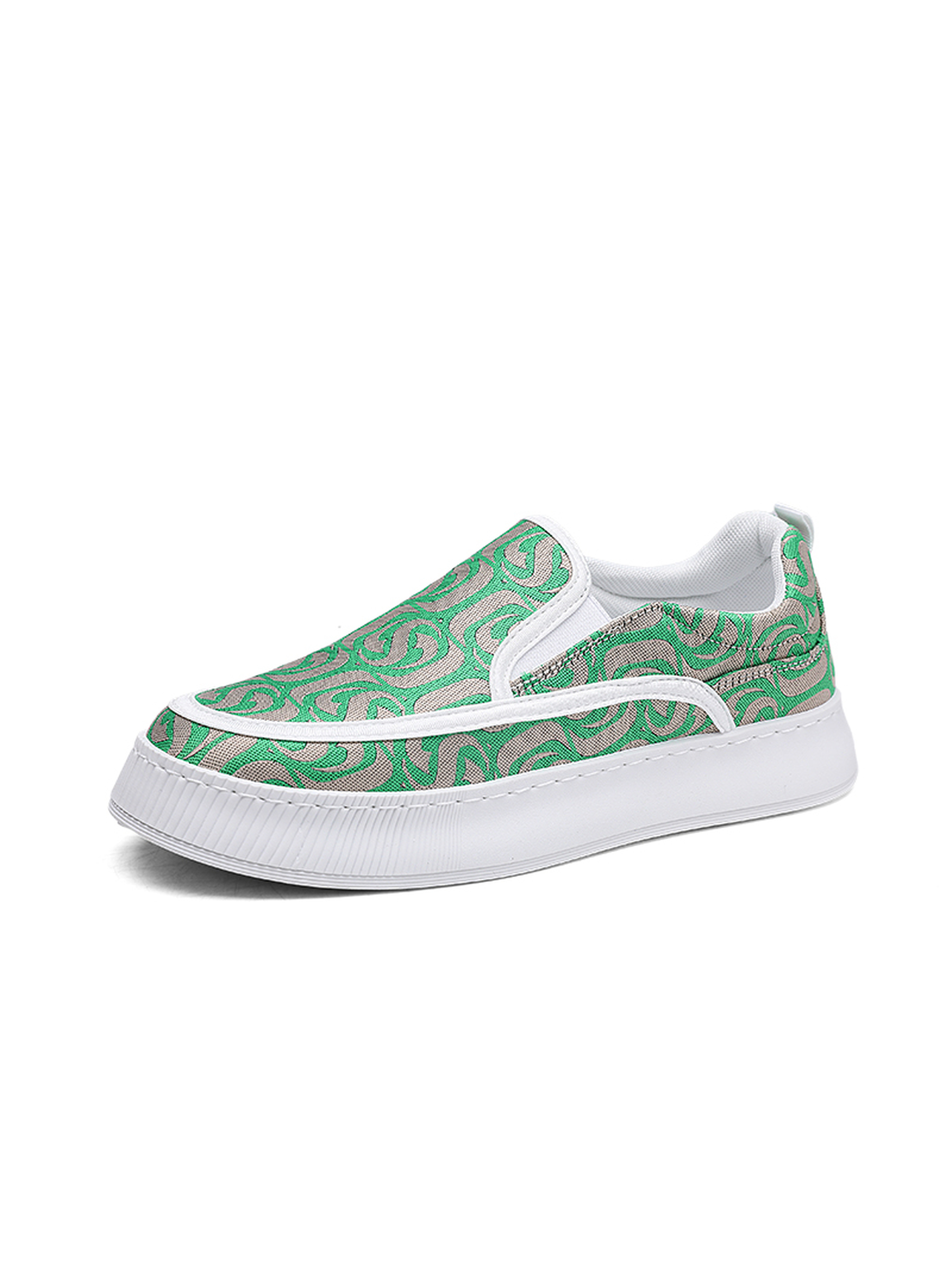Men Textile Slip-On Casual Shoes