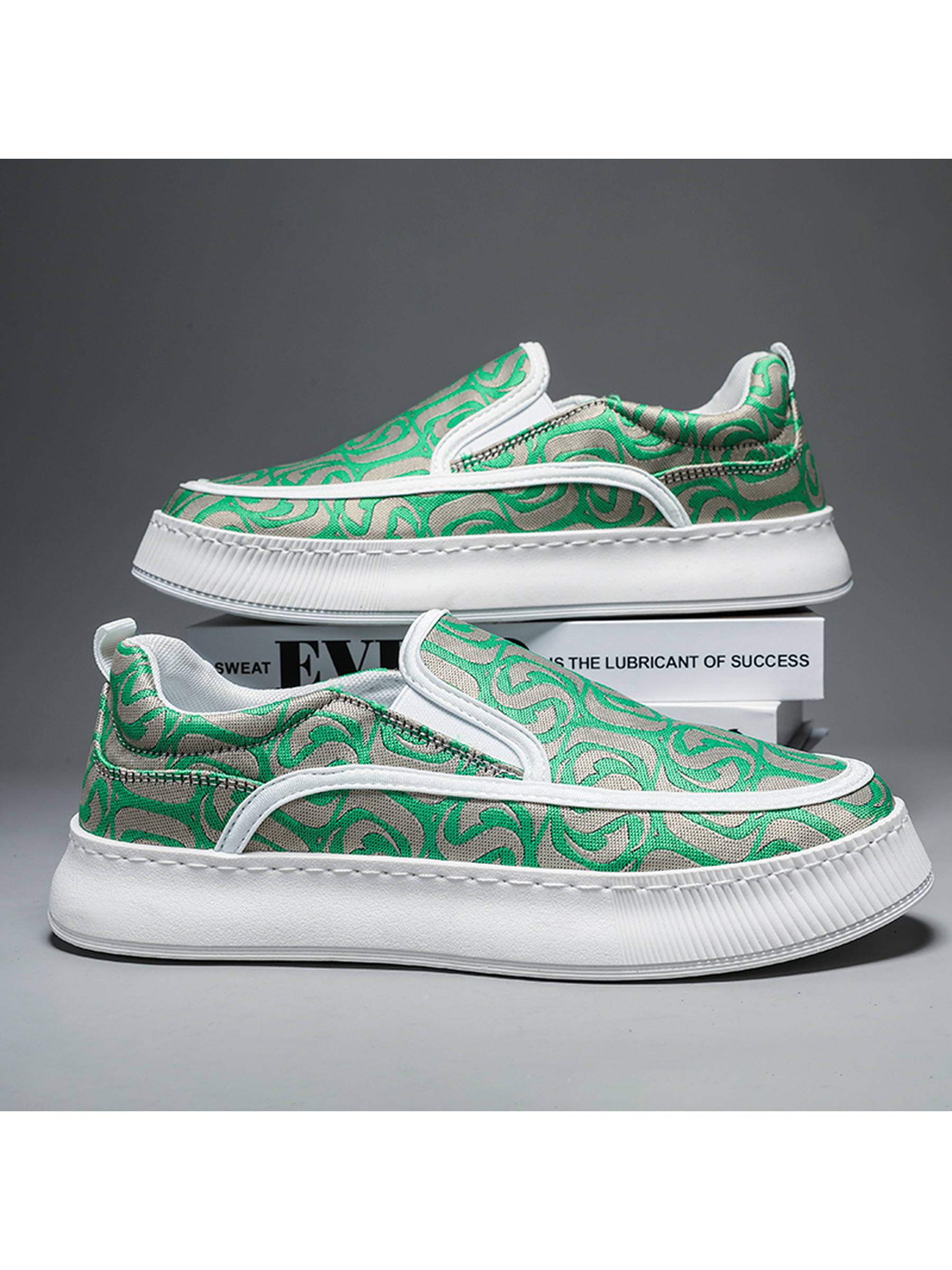 Men Textile Slip-On Casual Shoes