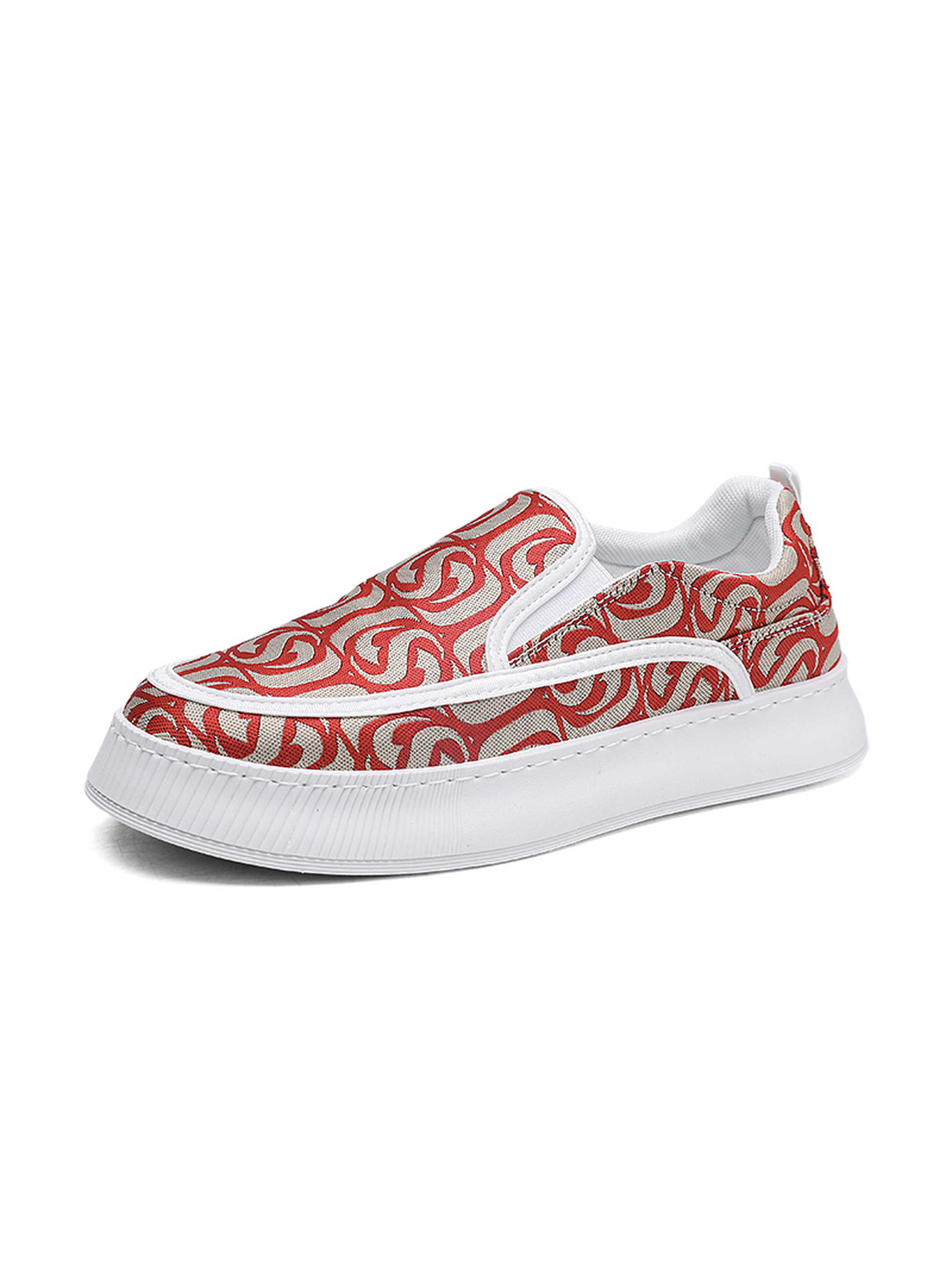 Men Textile Slip-On Casual Shoes
