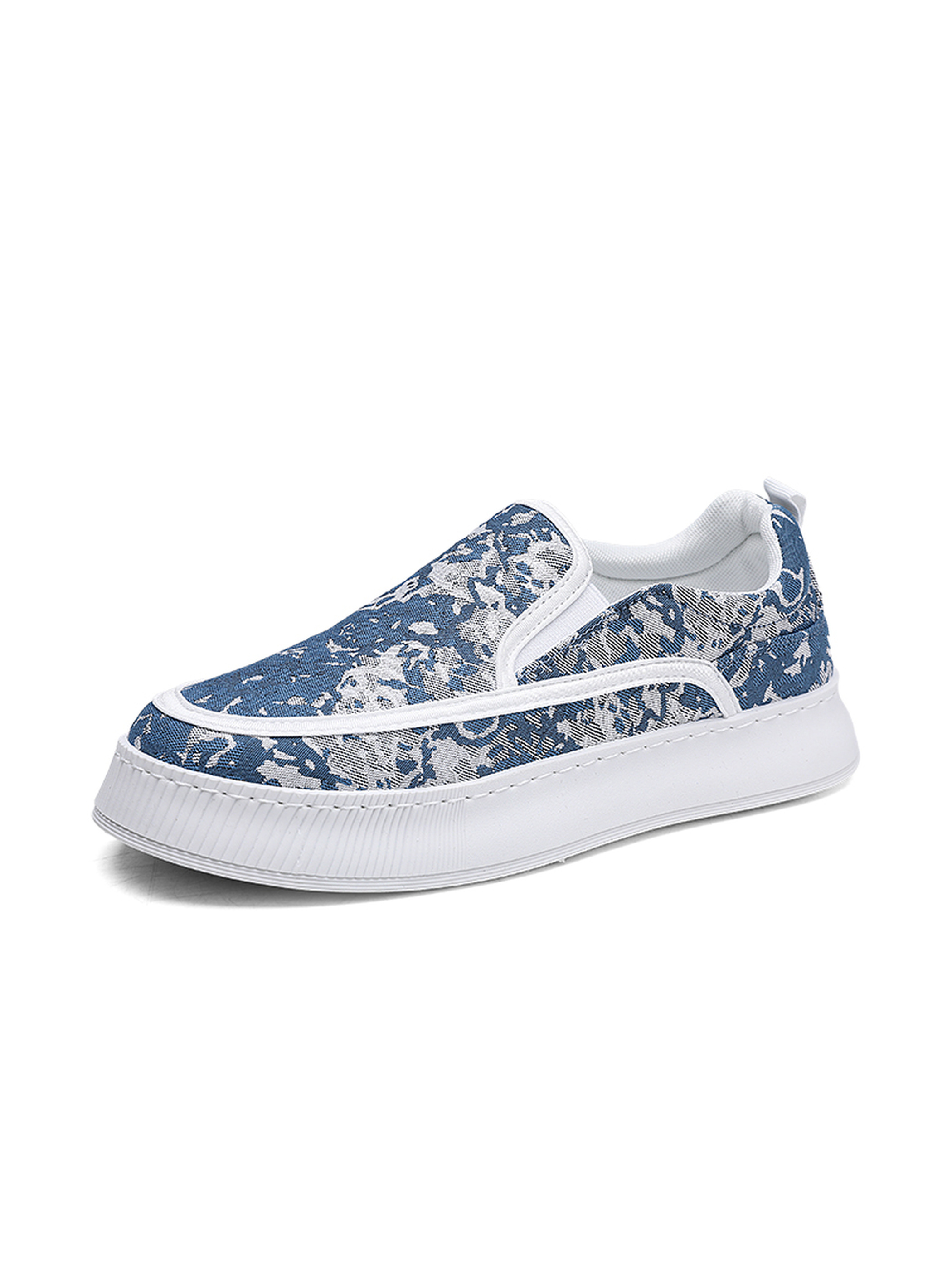 Men Textile Slip-On Casual Shoes