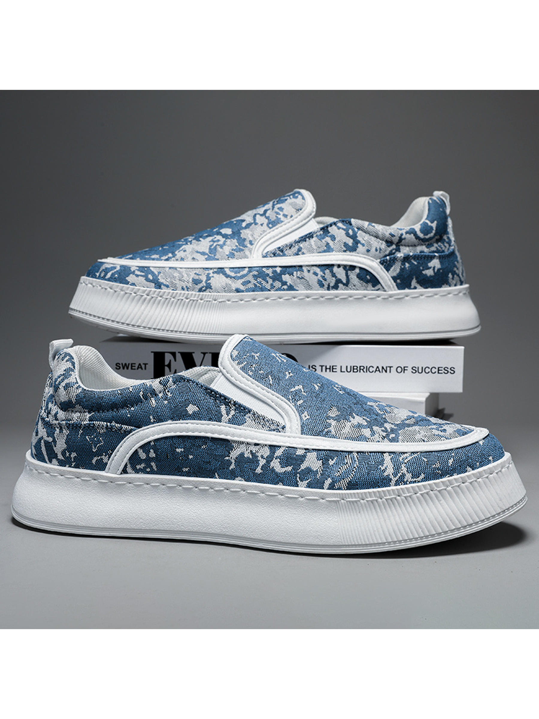 Men Textile Slip-On Casual Shoes