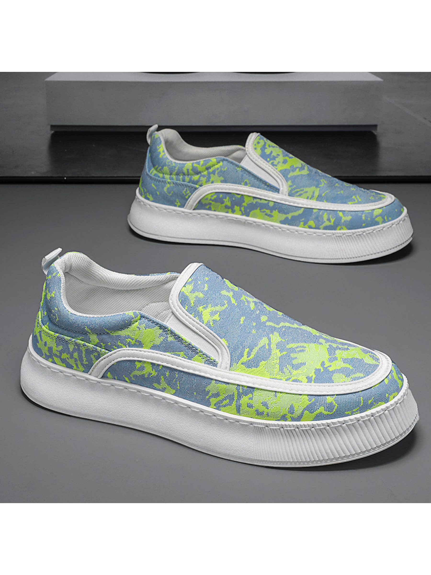 Men Textile Slip-On Casual Shoes