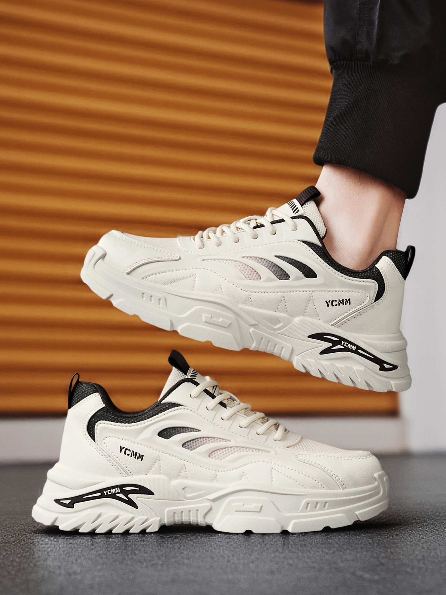Men Mesh Lace-Up Sports Sneakers