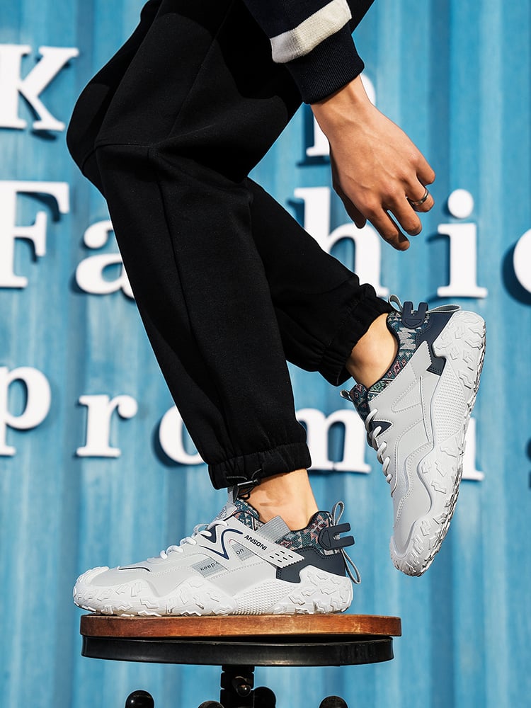 Men Lace-Up Casual Sports Sneakers