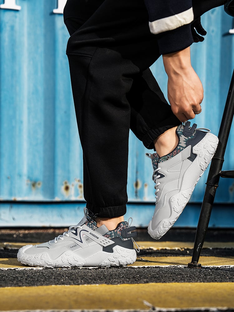 Men Lace-Up Casual Sports Sneakers