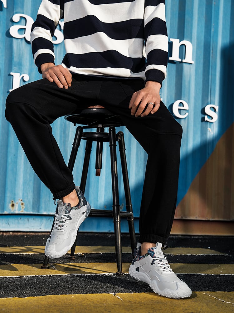 Men Lace-Up Casual Sports Sneakers