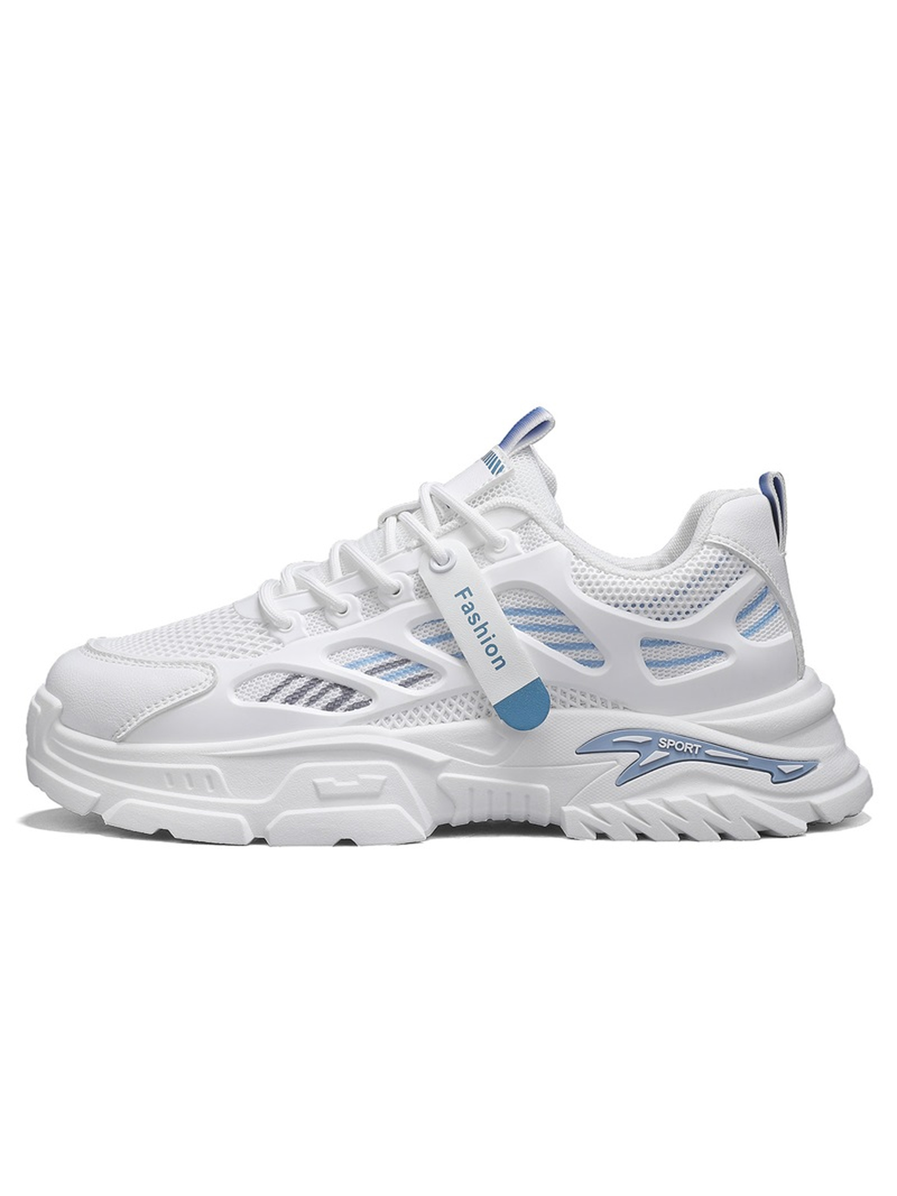 Men Mesh Lace-Up Sports Sneakers