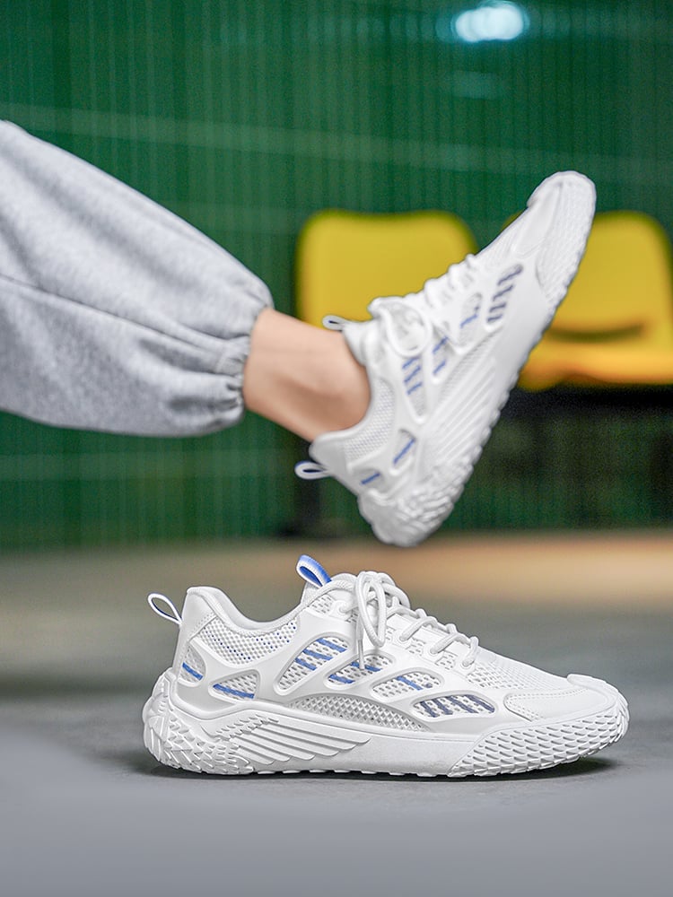 Men Mesh Lace-Up Sports Sneakers