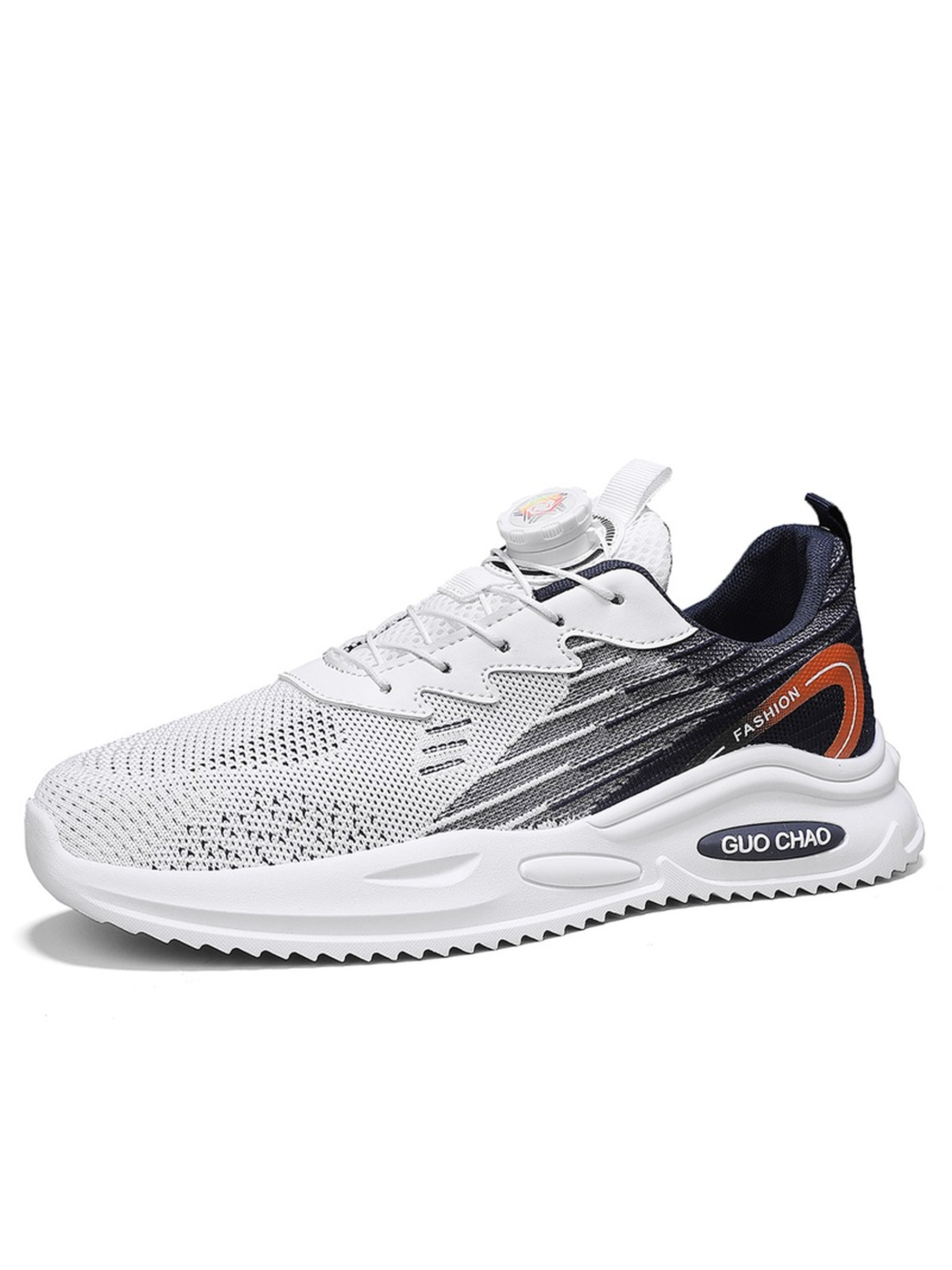 Men Flyknit Lace-Up Sports Sneakers