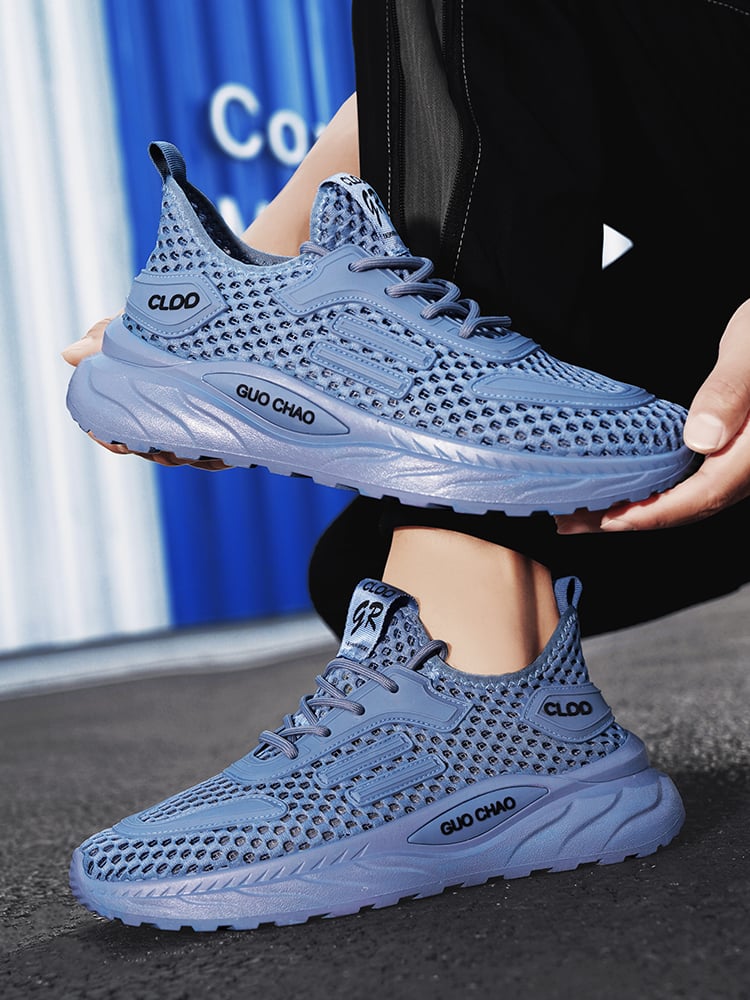 Men Breathable Mesh Flyknit Sneakers