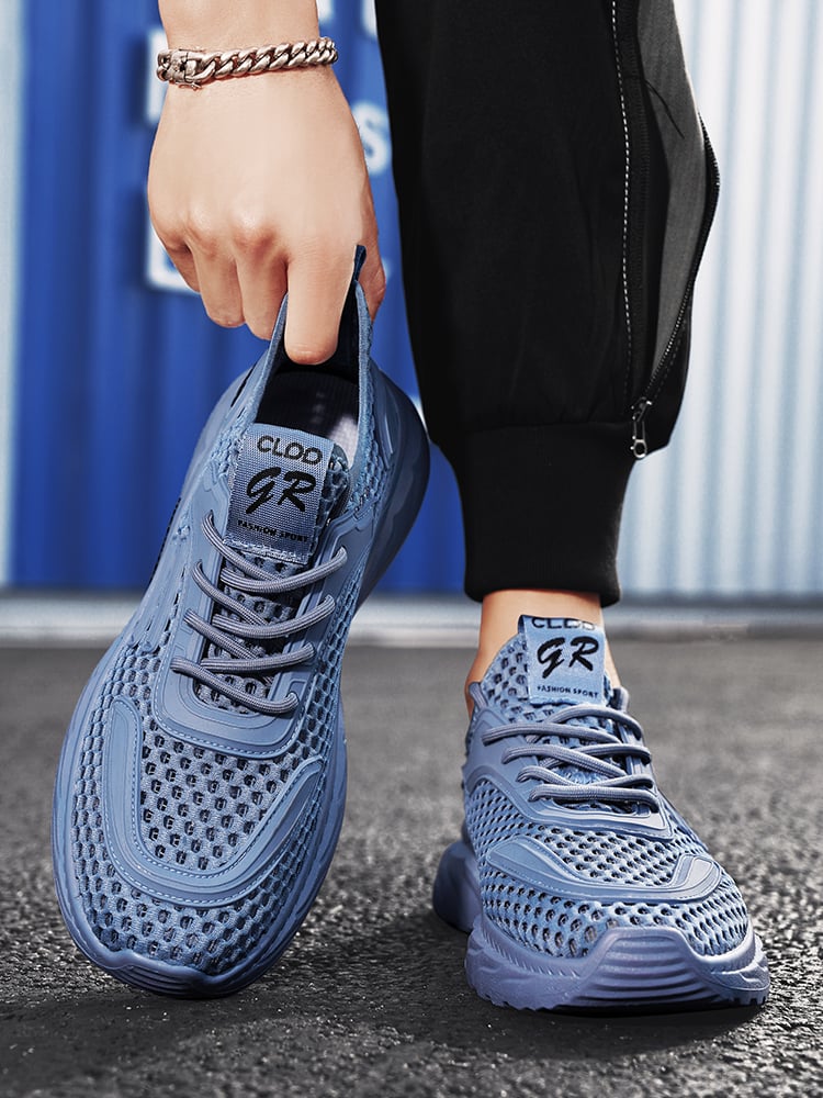 Men Breathable Mesh Flyknit Sneakers