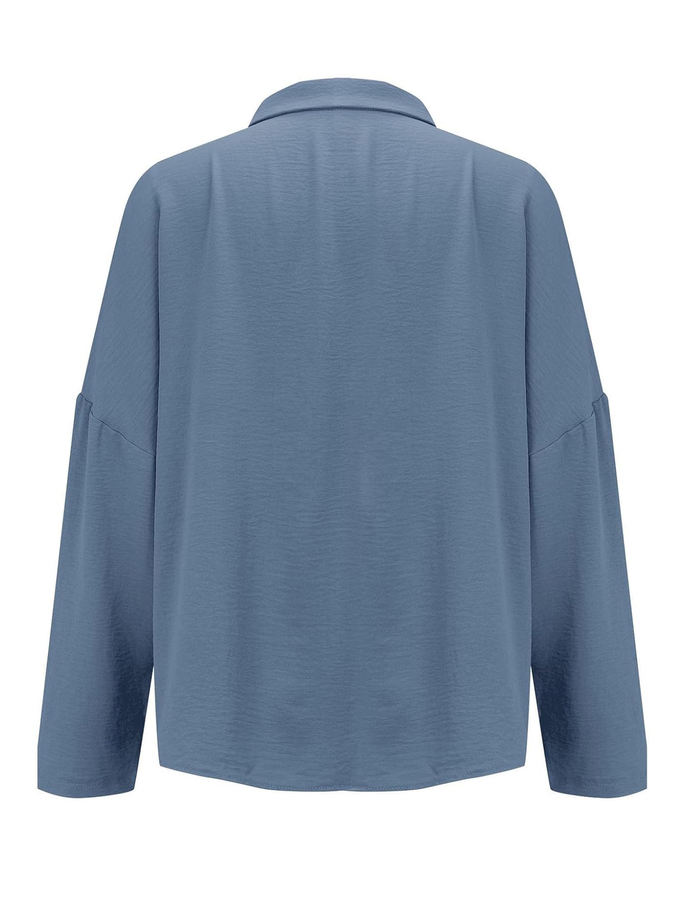 Blue Relaxed Fit Button-Down Shirt