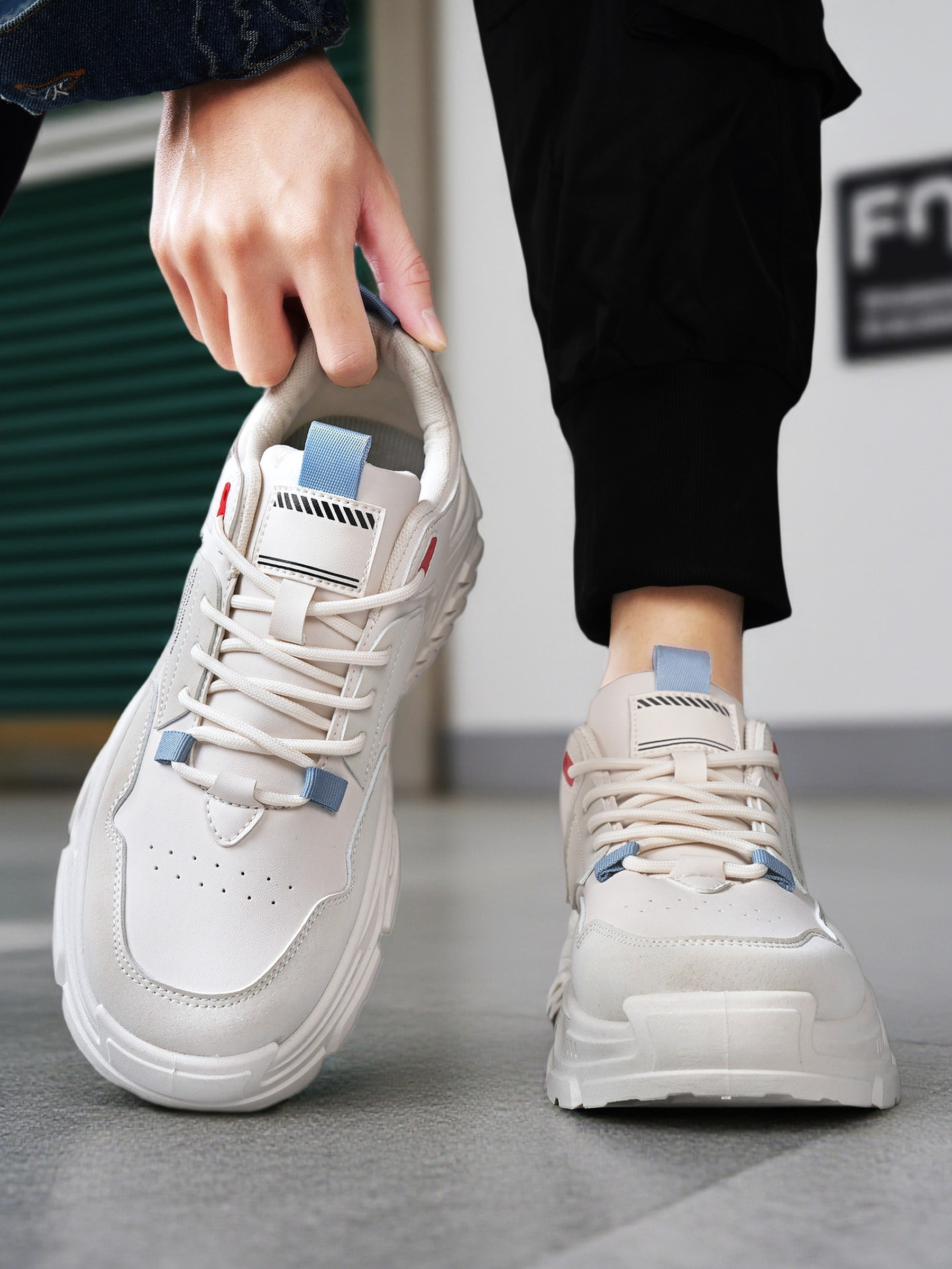 Men PU Utility Casual Sneakers