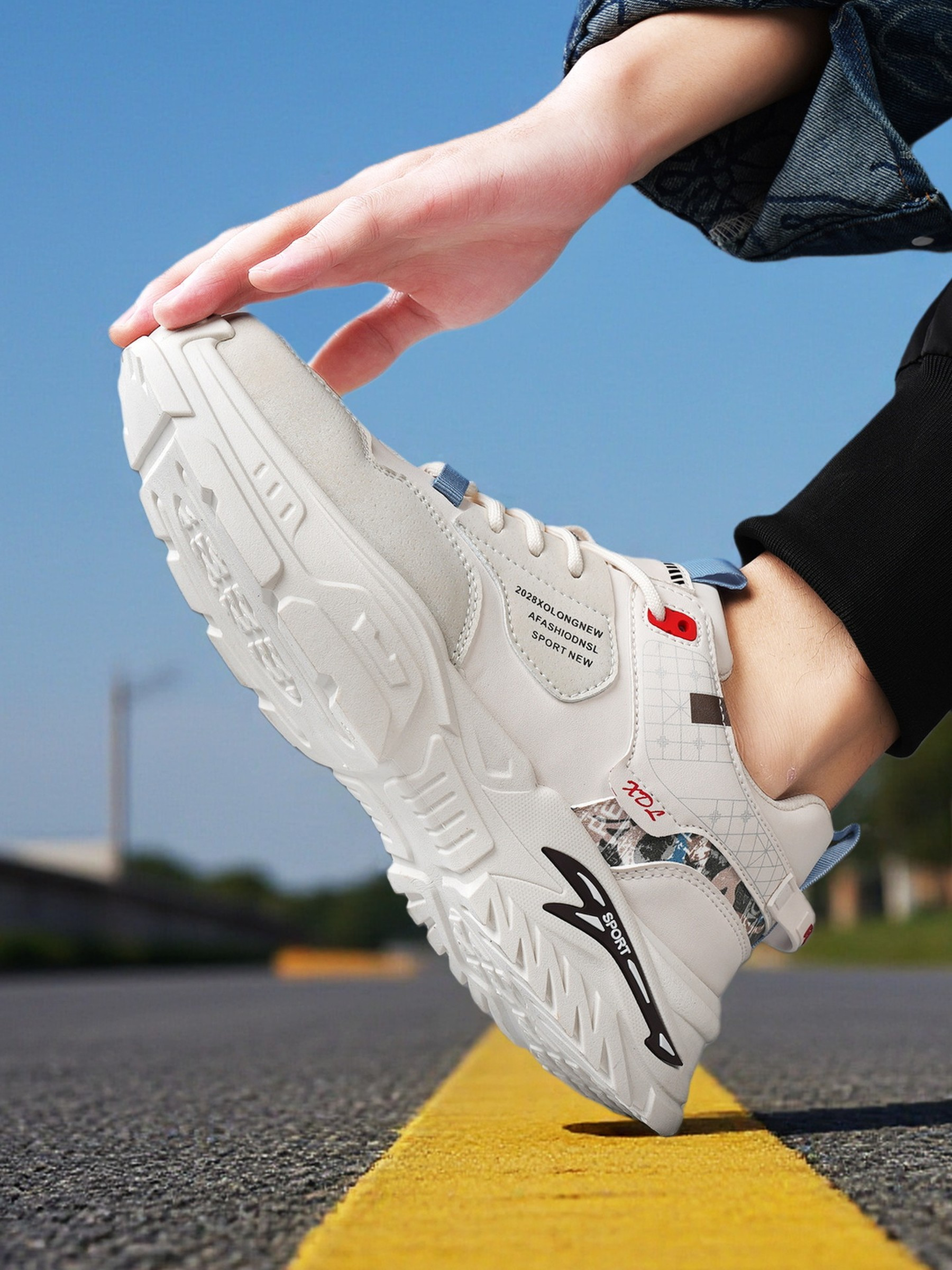 Men PU Utility Casual Sneakers