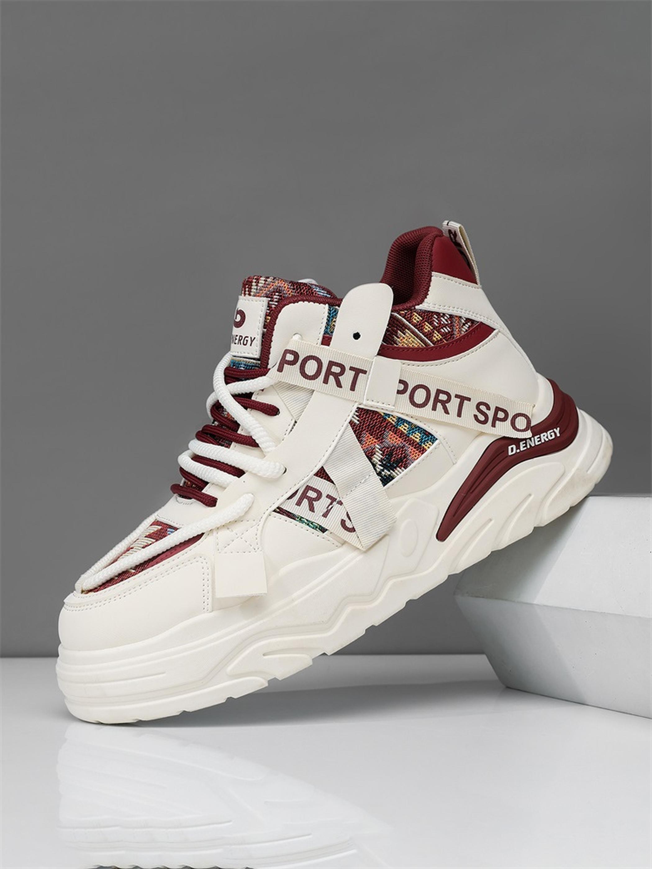 Men High-Top Platform Casual Sneakers