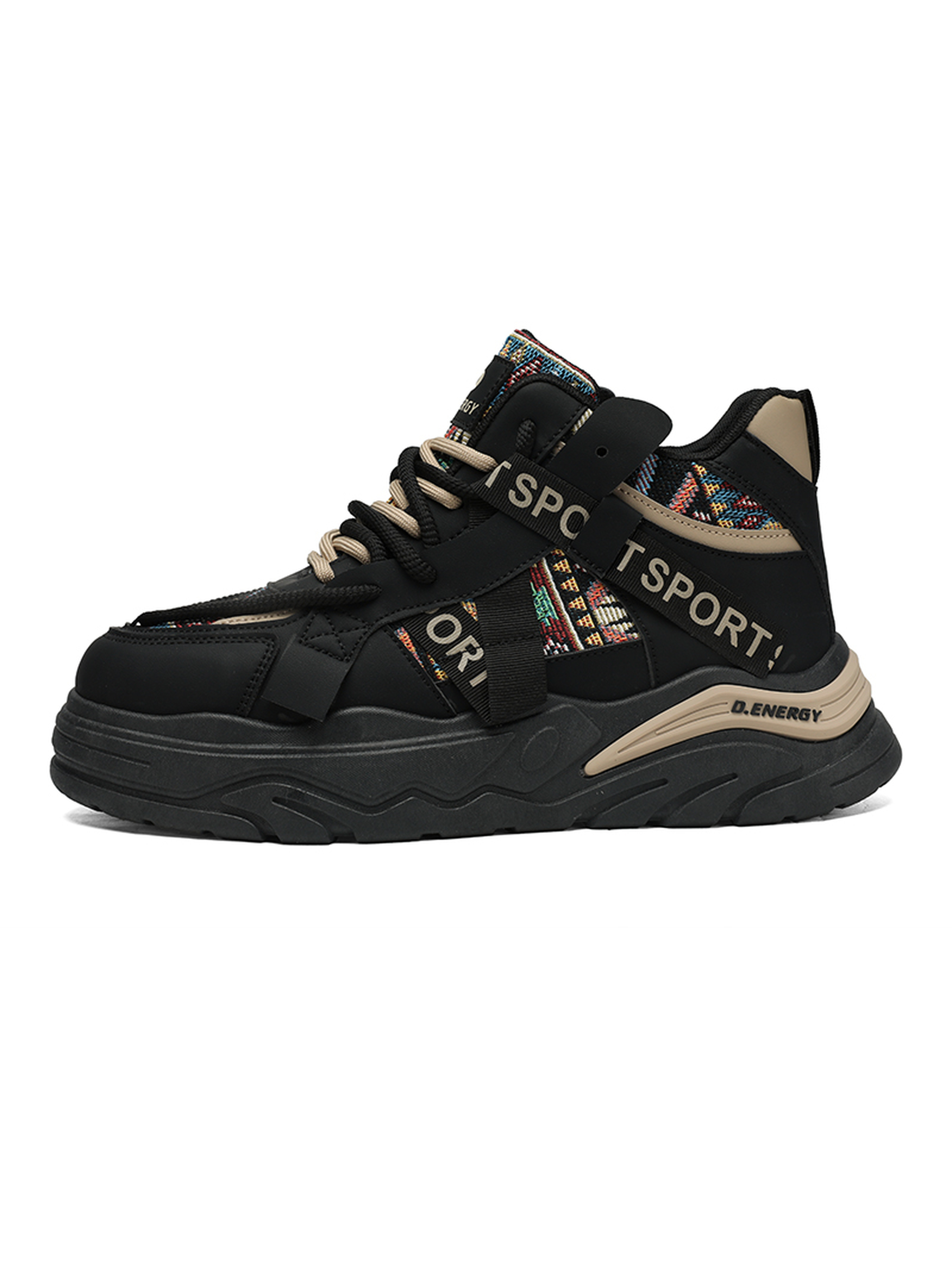 Men High-Top Platform Casual Sneakers
