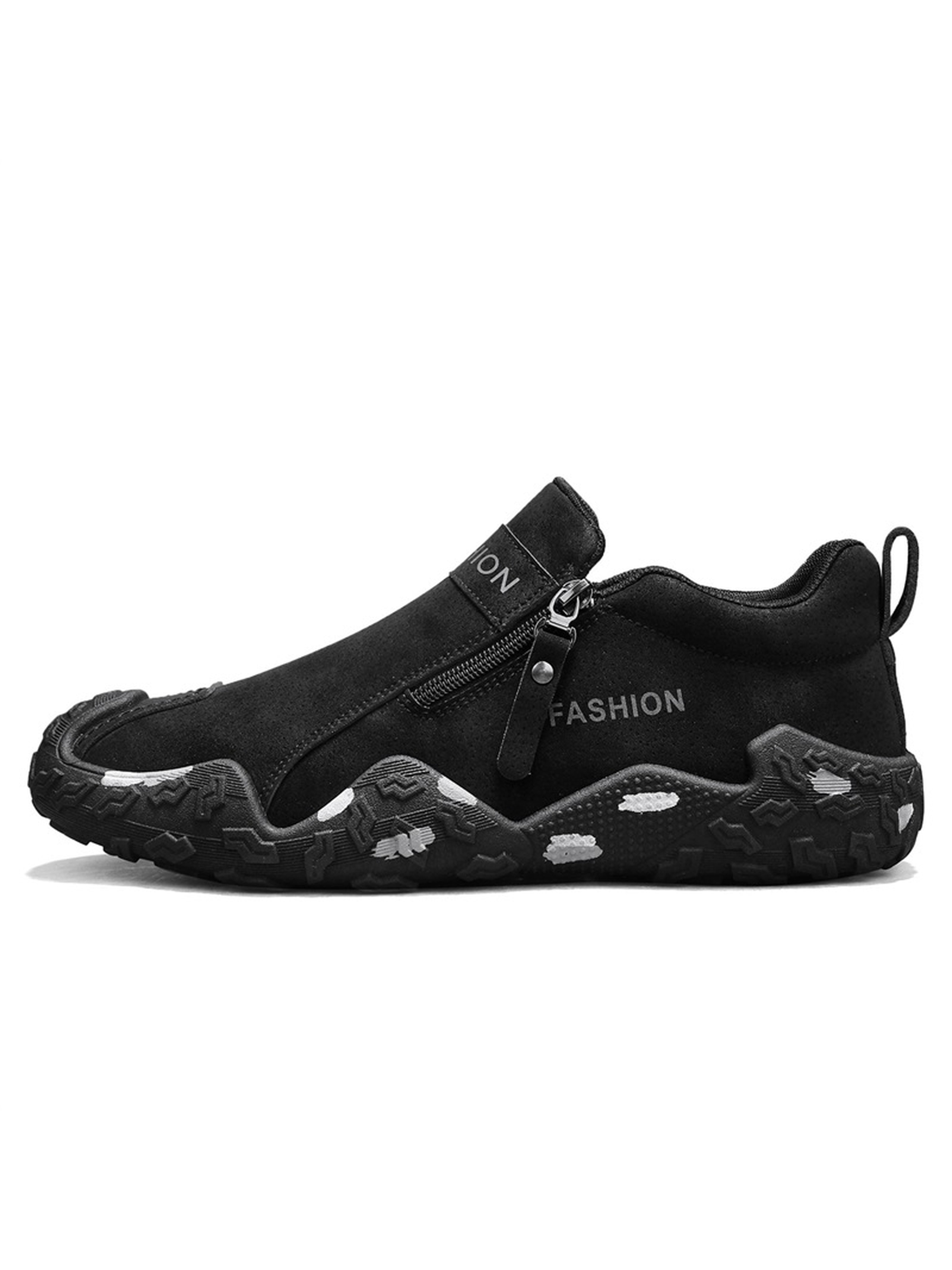 Men PU Lace-Up Casual Sneakers