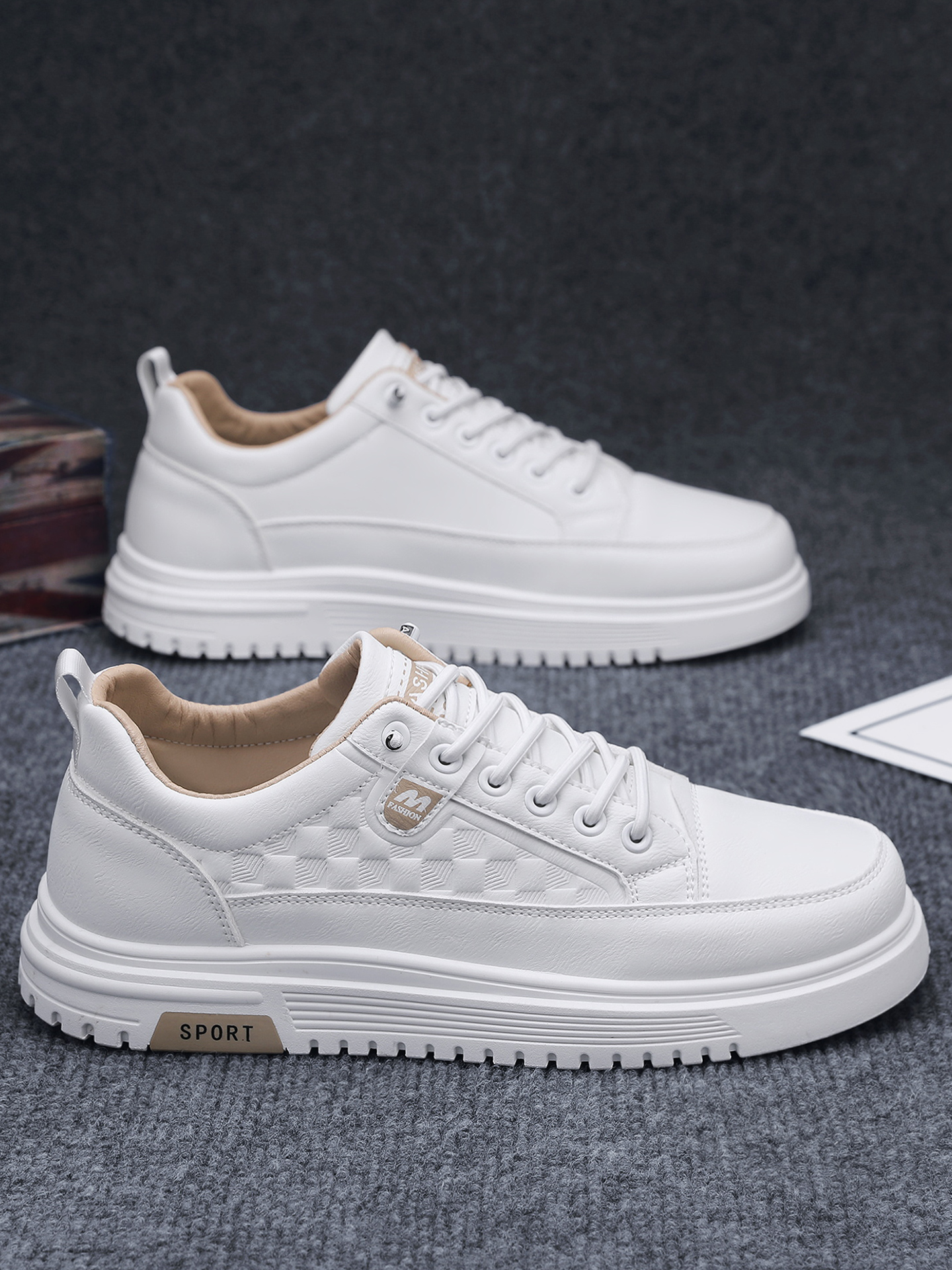 Men Khaki Casual Sneakers