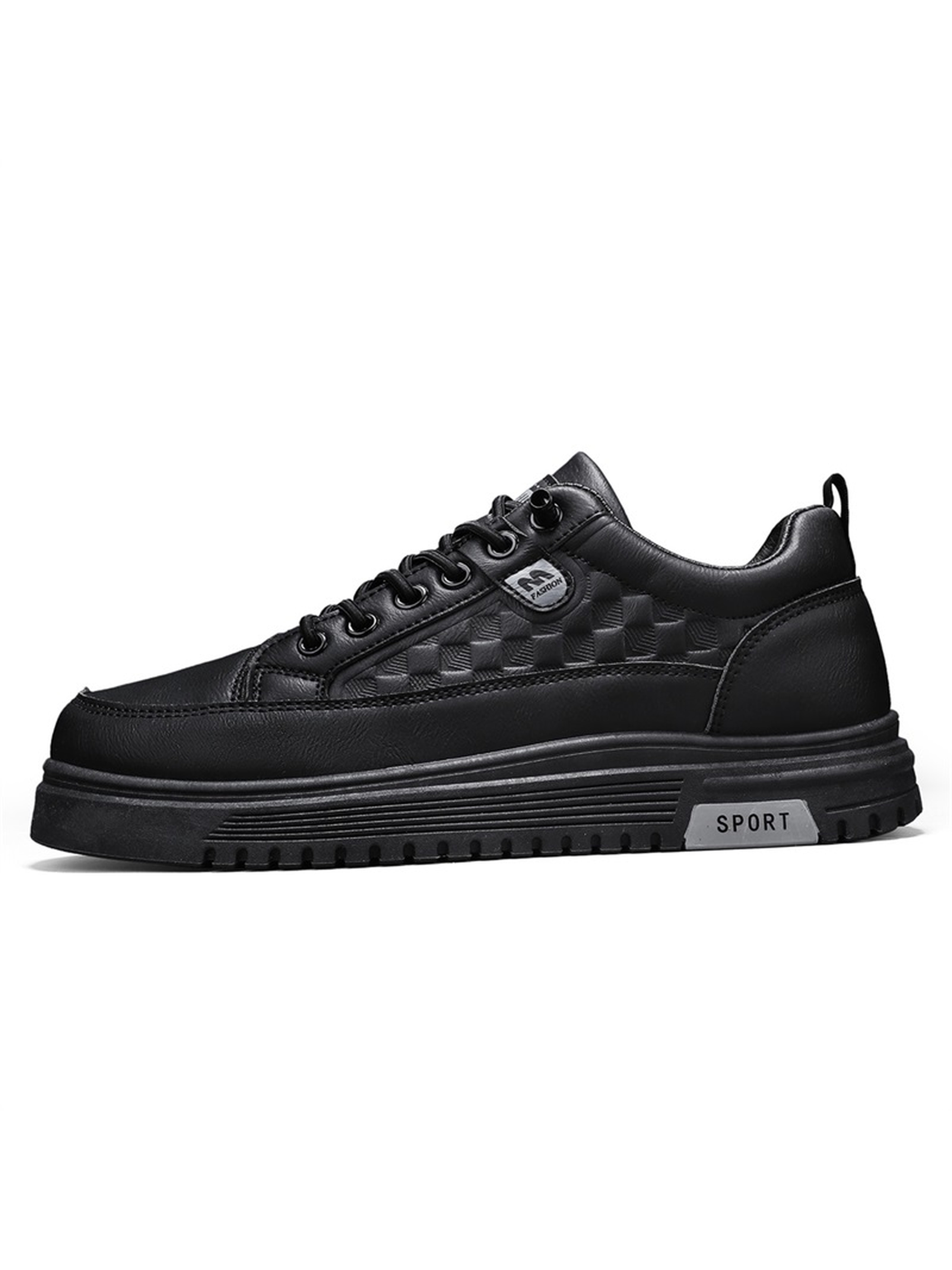 Men PU Platform Casual Sneakers