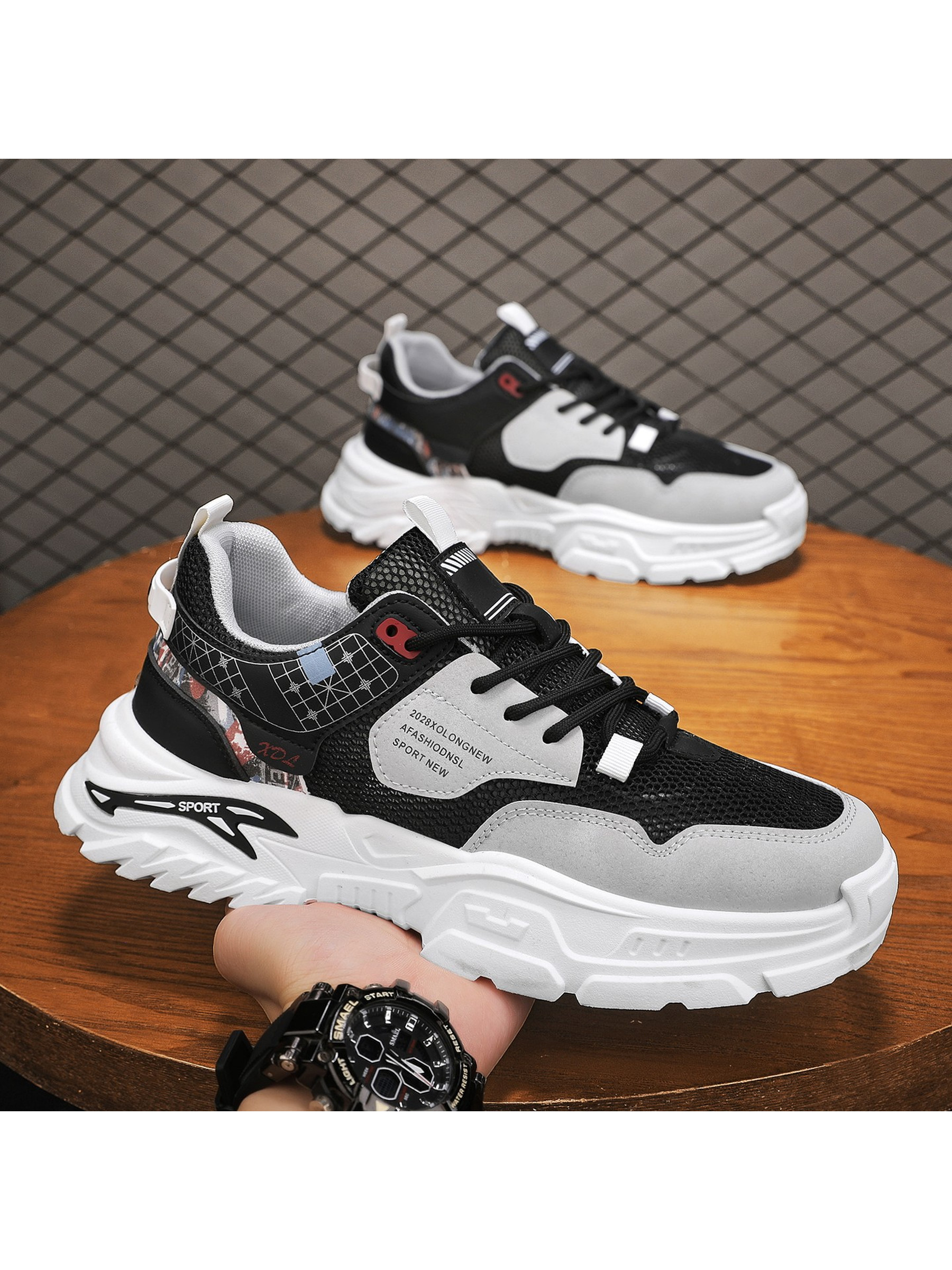 Men Breathable Utility Casual Sneakers