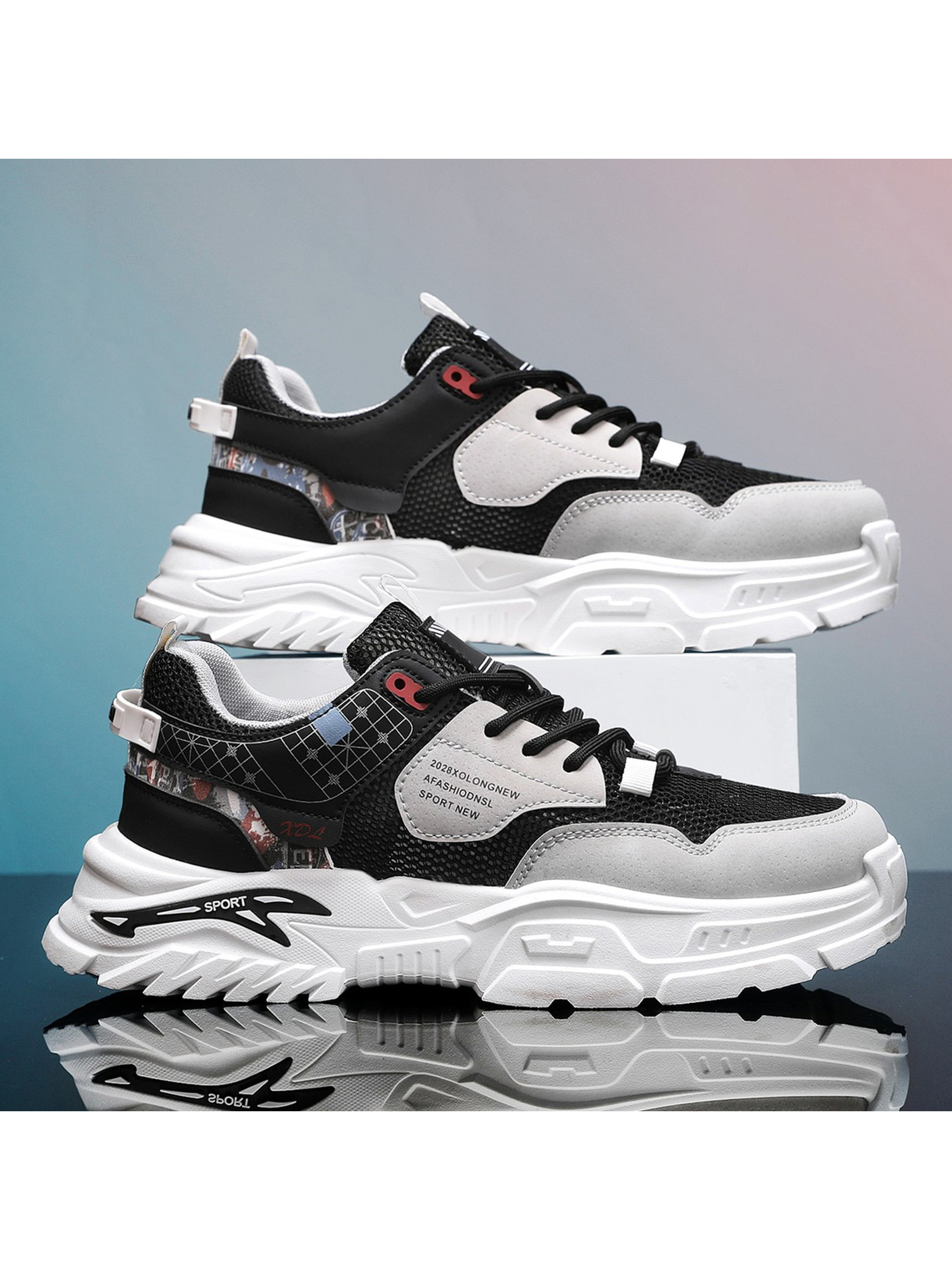 Men Breathable Utility Casual Sneakers
