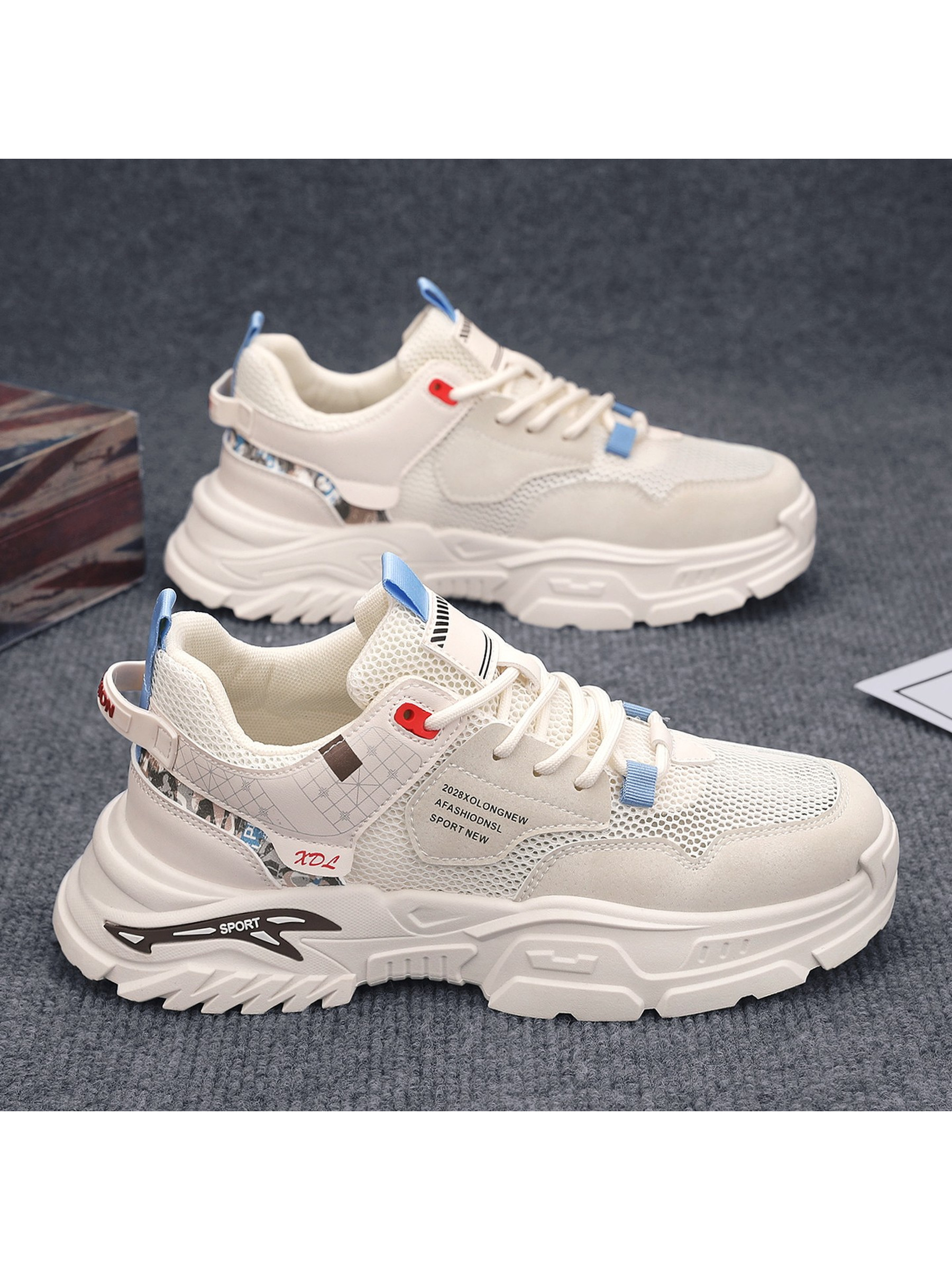 Men Breathable Utility Casual Sneakers