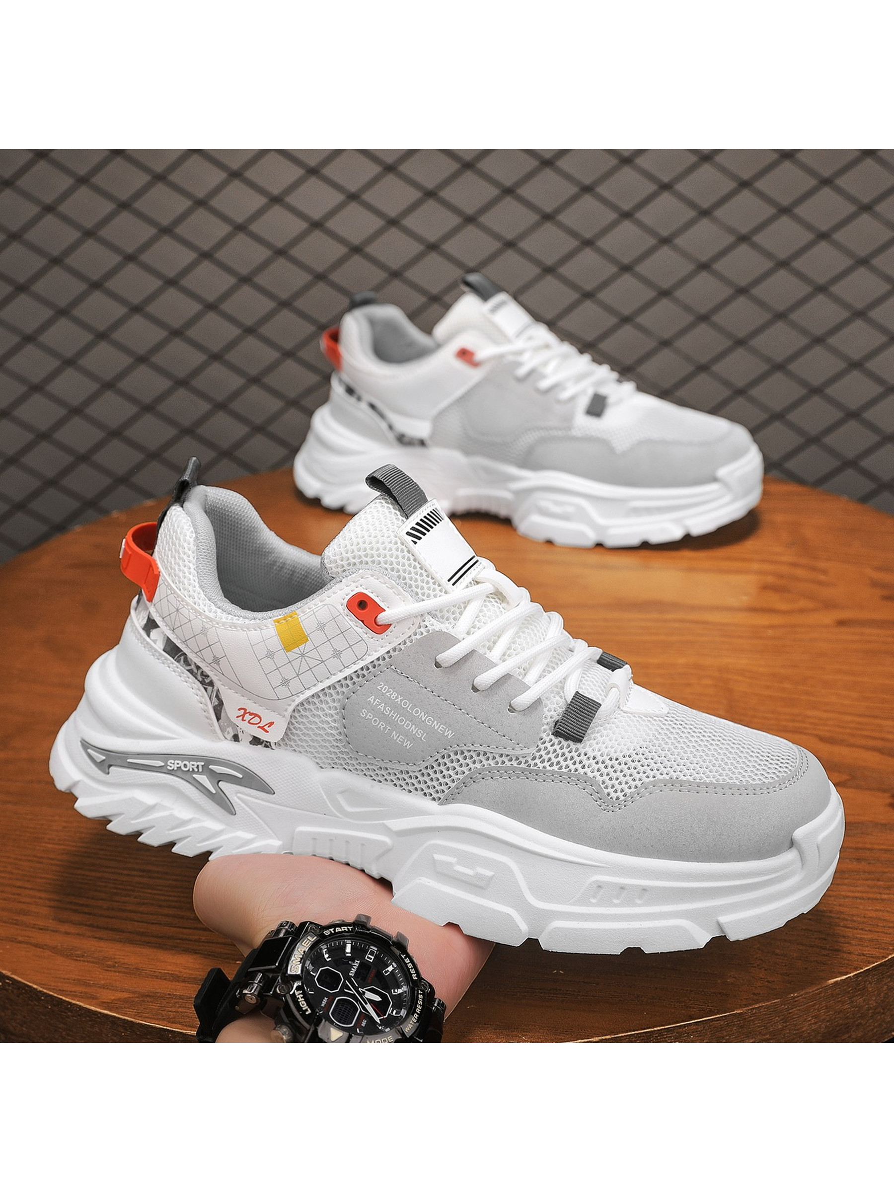 Men Breathable Utility Casual Sneakers